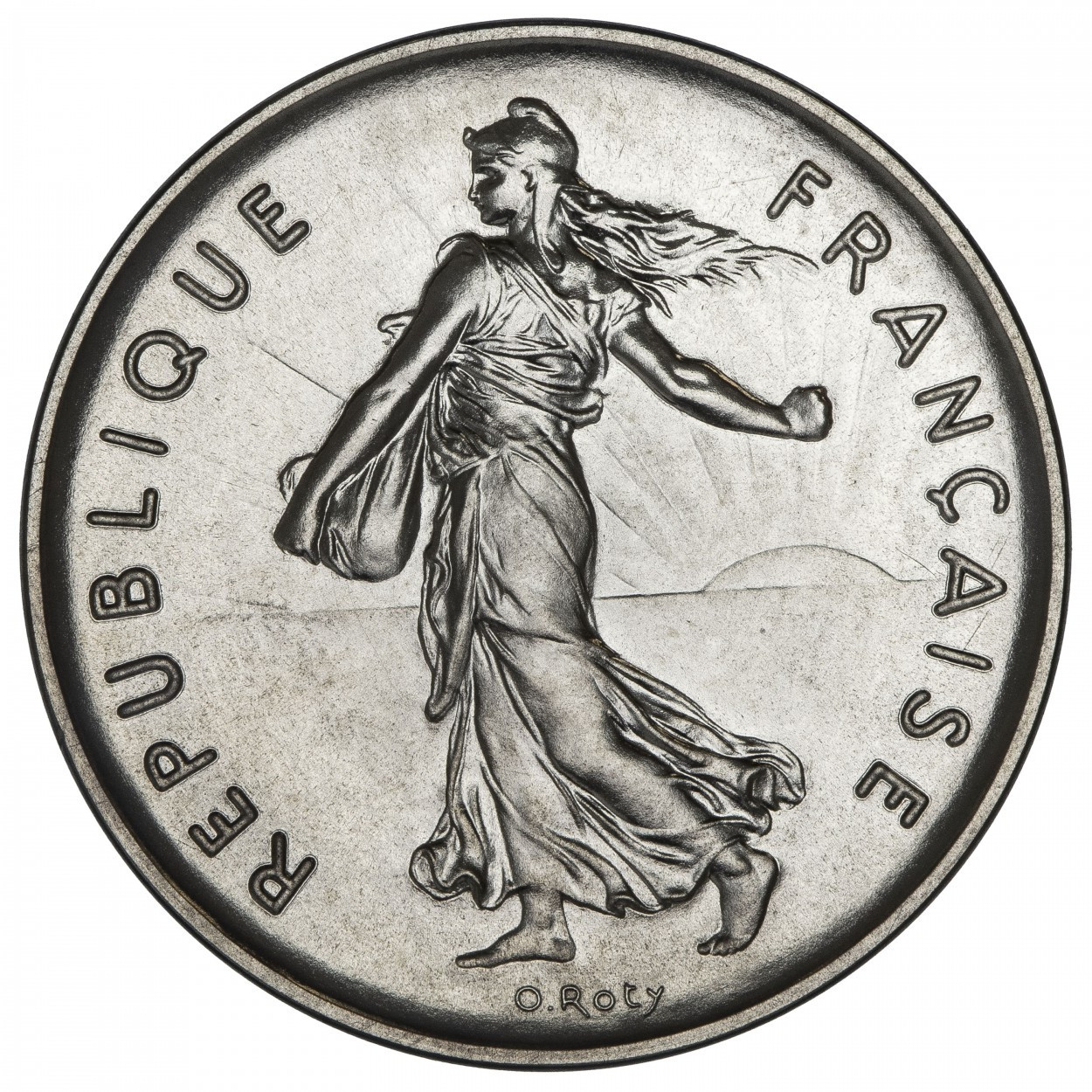 Piéfort de 5 francs Semeuse - 1973 - Paris avers