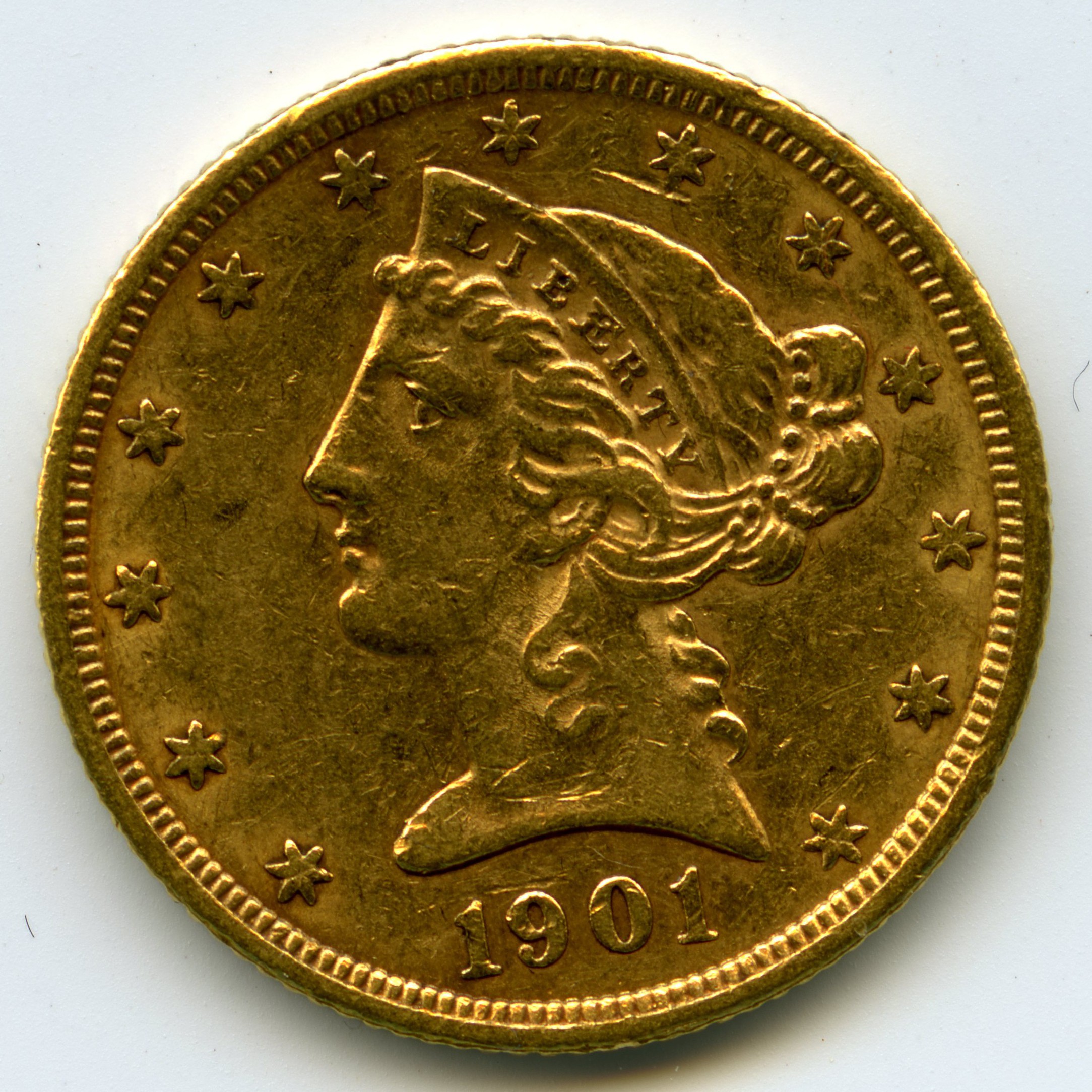 USA - 5 Dollars - 1901 avers USA - 5 Dollars - 1901 avers