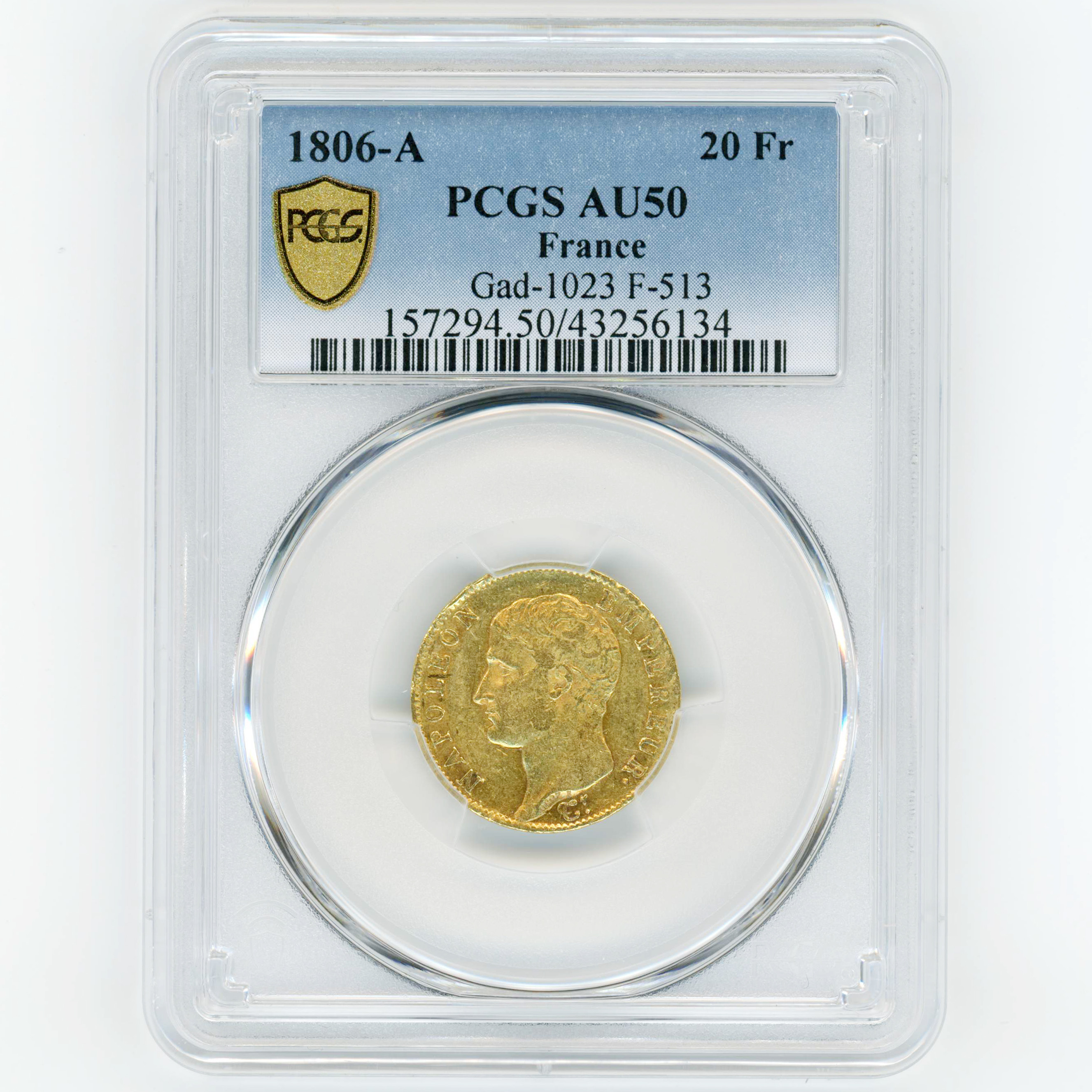Napoléon Ier - 20 Francs - 1806 A avers Napoléon Ier - 20 Francs - 1806 A avers