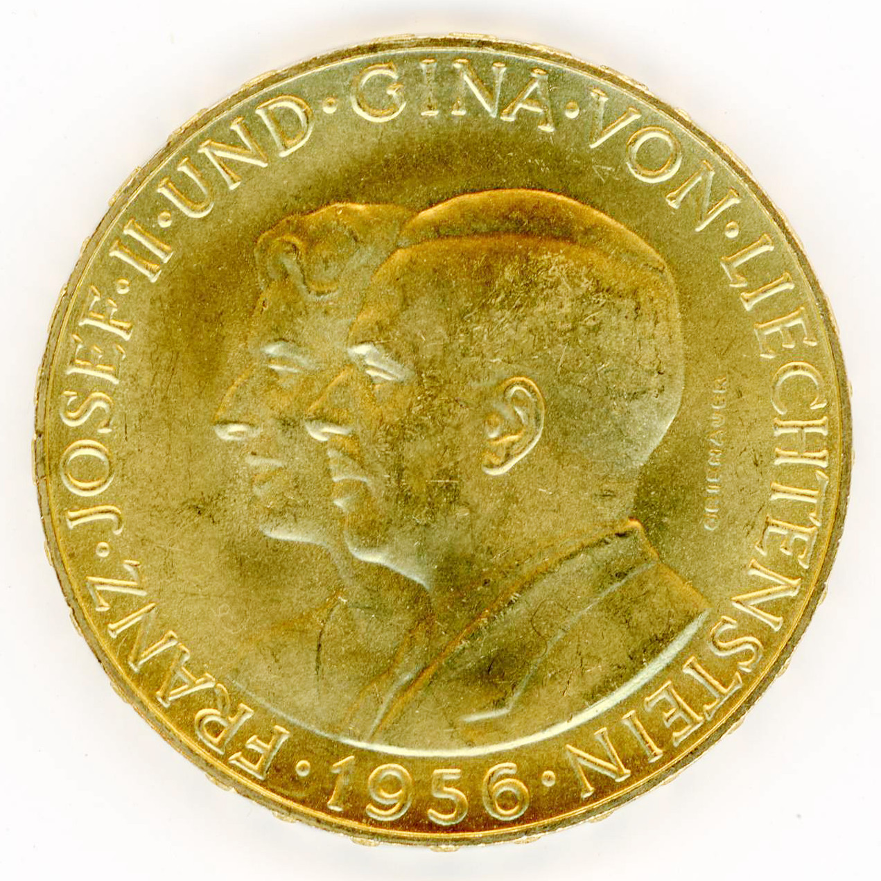 Liechteinstein - 50 Franken - 1956 B avers Liechteinstein - 50 Franken - 1956 B avers