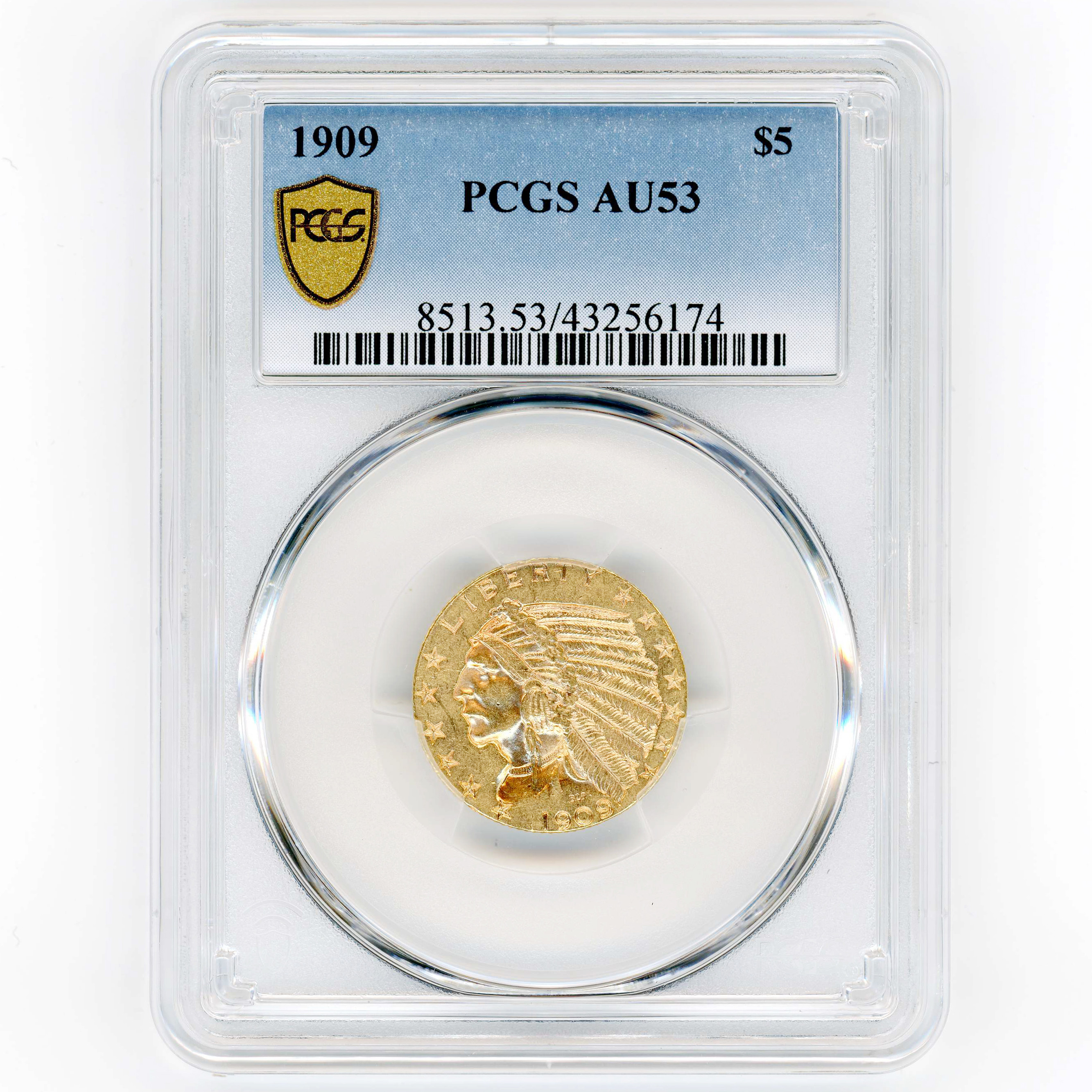 USA - 5 Dollars - 1909 avers USA - 5 Dollars - 1909 avers