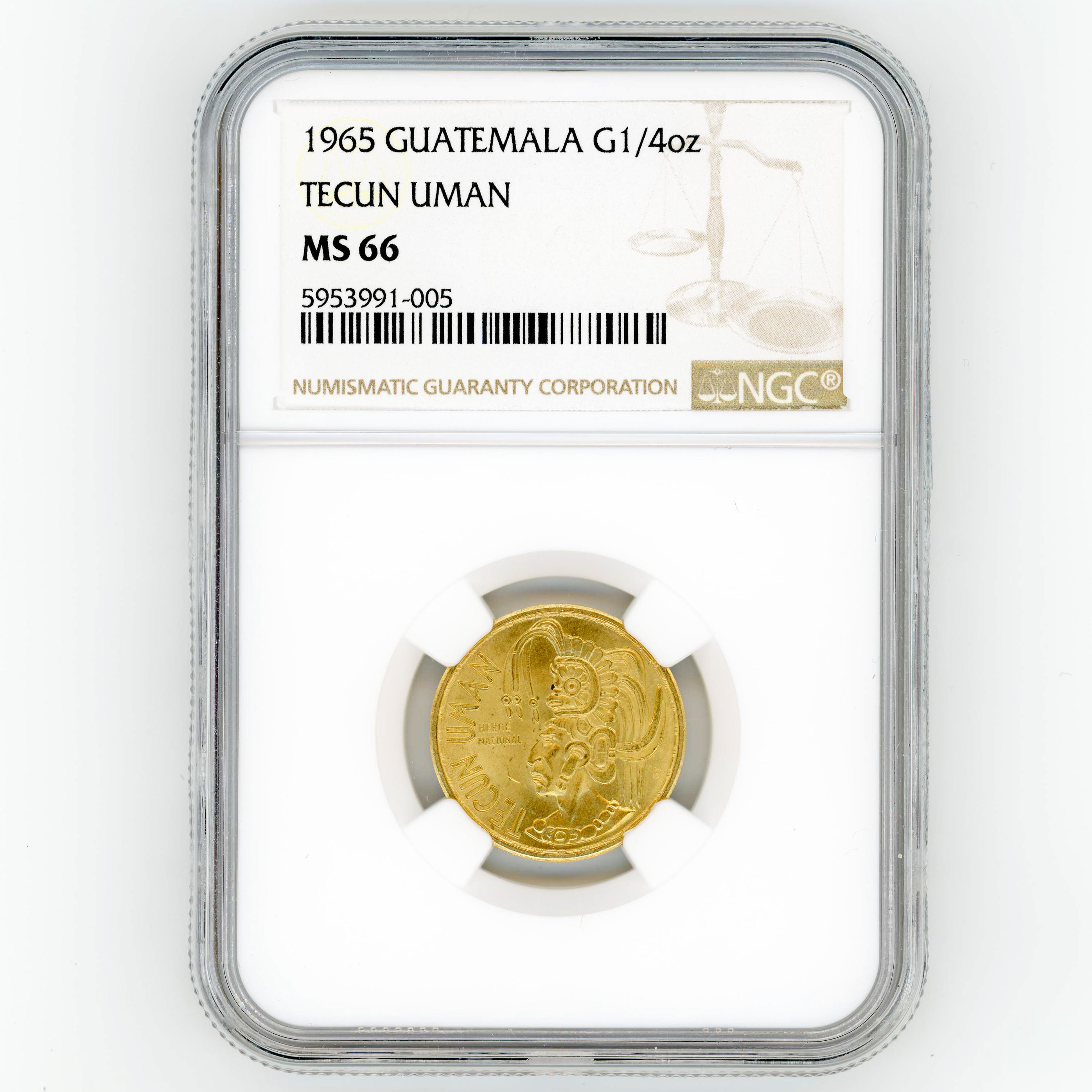 Guatemala - TECUN UMAN - 1965 avers