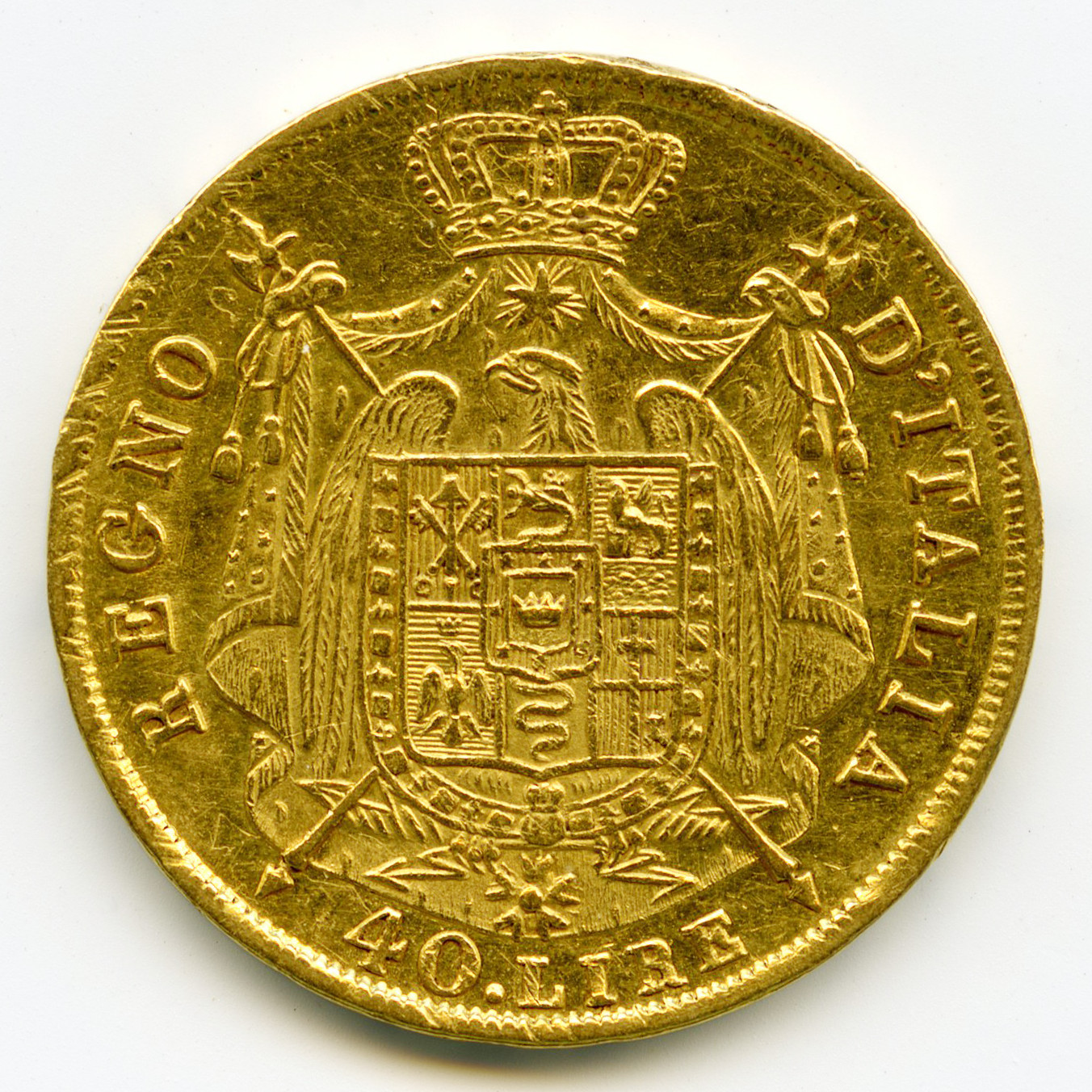 Italie - 40 Lire - 1814 M revers Italie - 40 Lire - 1814 M revers