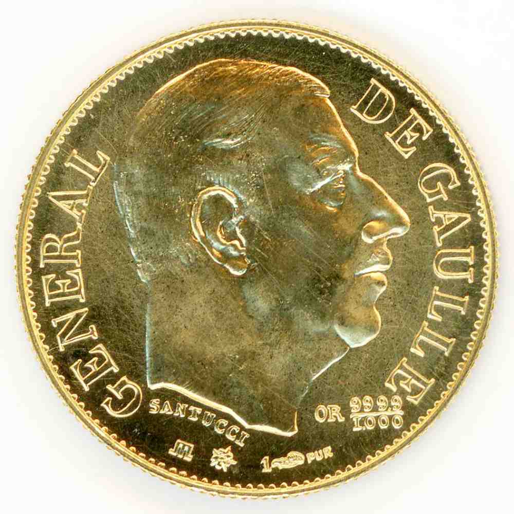 Médaille Général Charles De Gaulle Par Rivaud - 1945 - Arc De Triomphe - Bronze