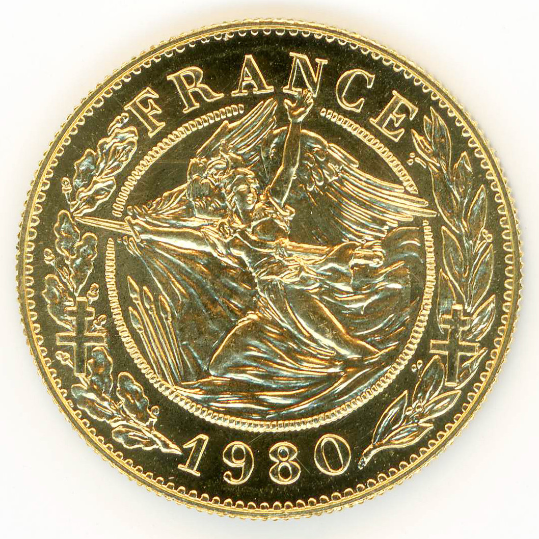Médaille - Général Charles de Gaulle - 1980 revers