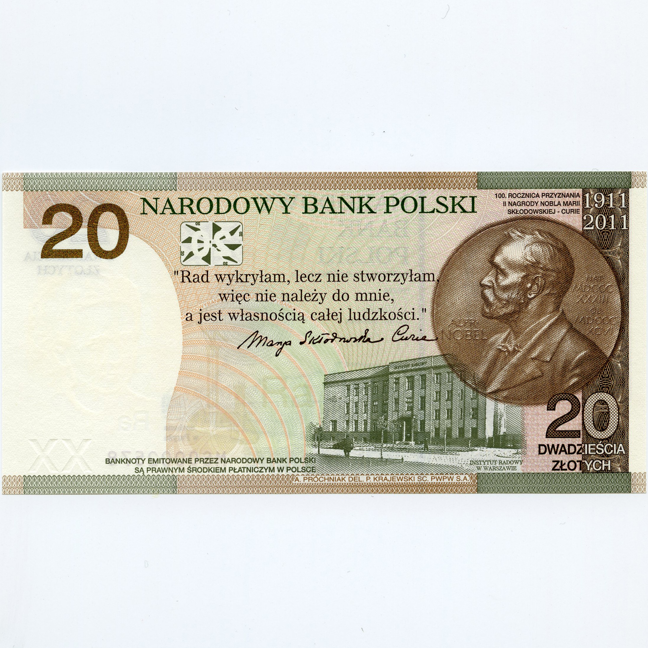 Pologne - 20 Zloty - MS0002578 revers Pologne - 20 Zloty - MS0002578 revers