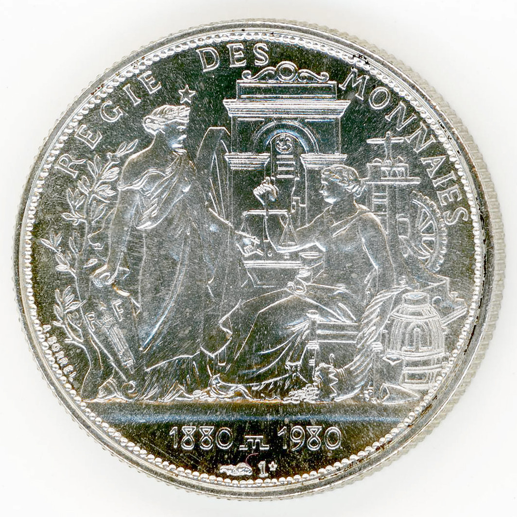 Médaille - Régie des monnaies - 1980 avers
