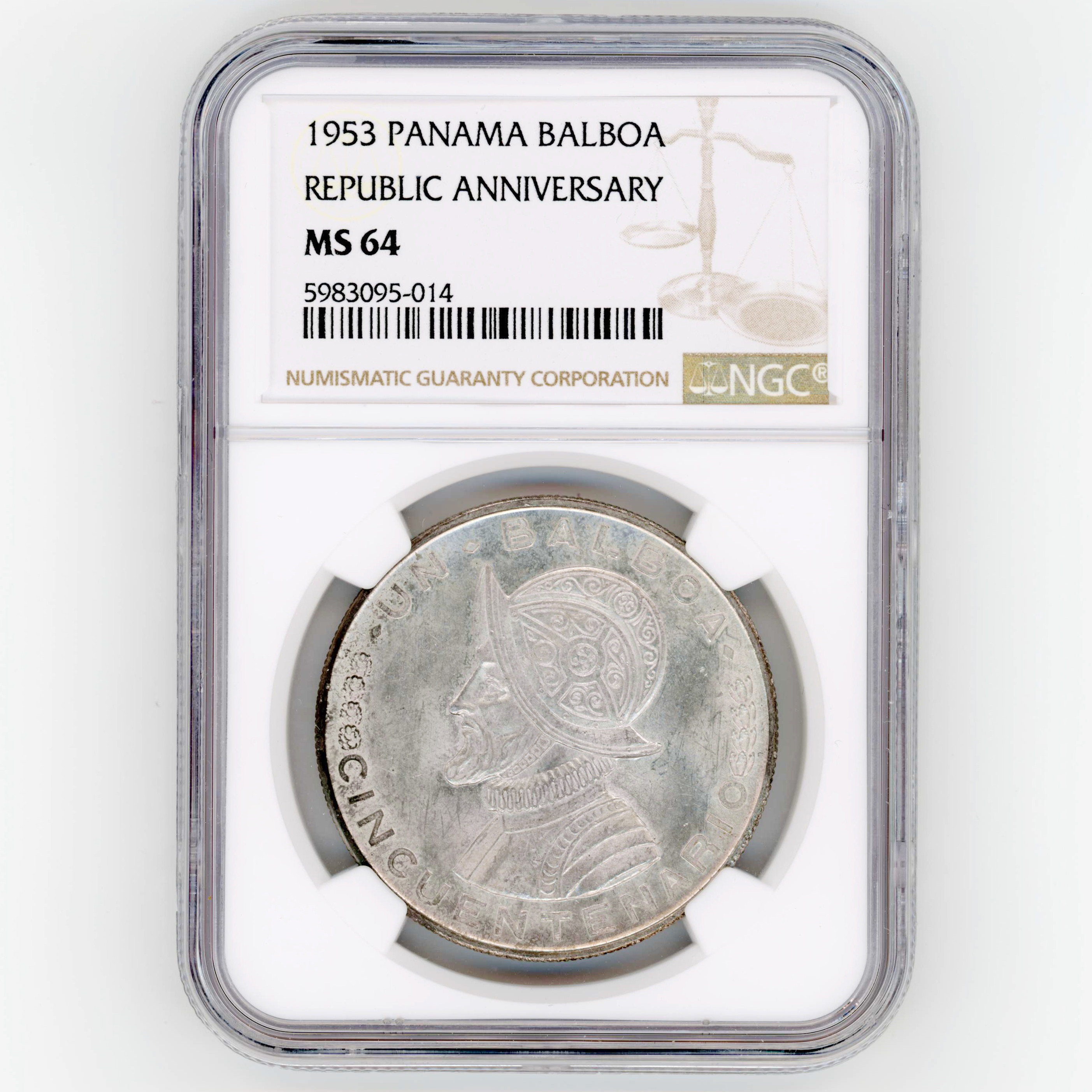 Panama - 1 Balboa - 1953 avers