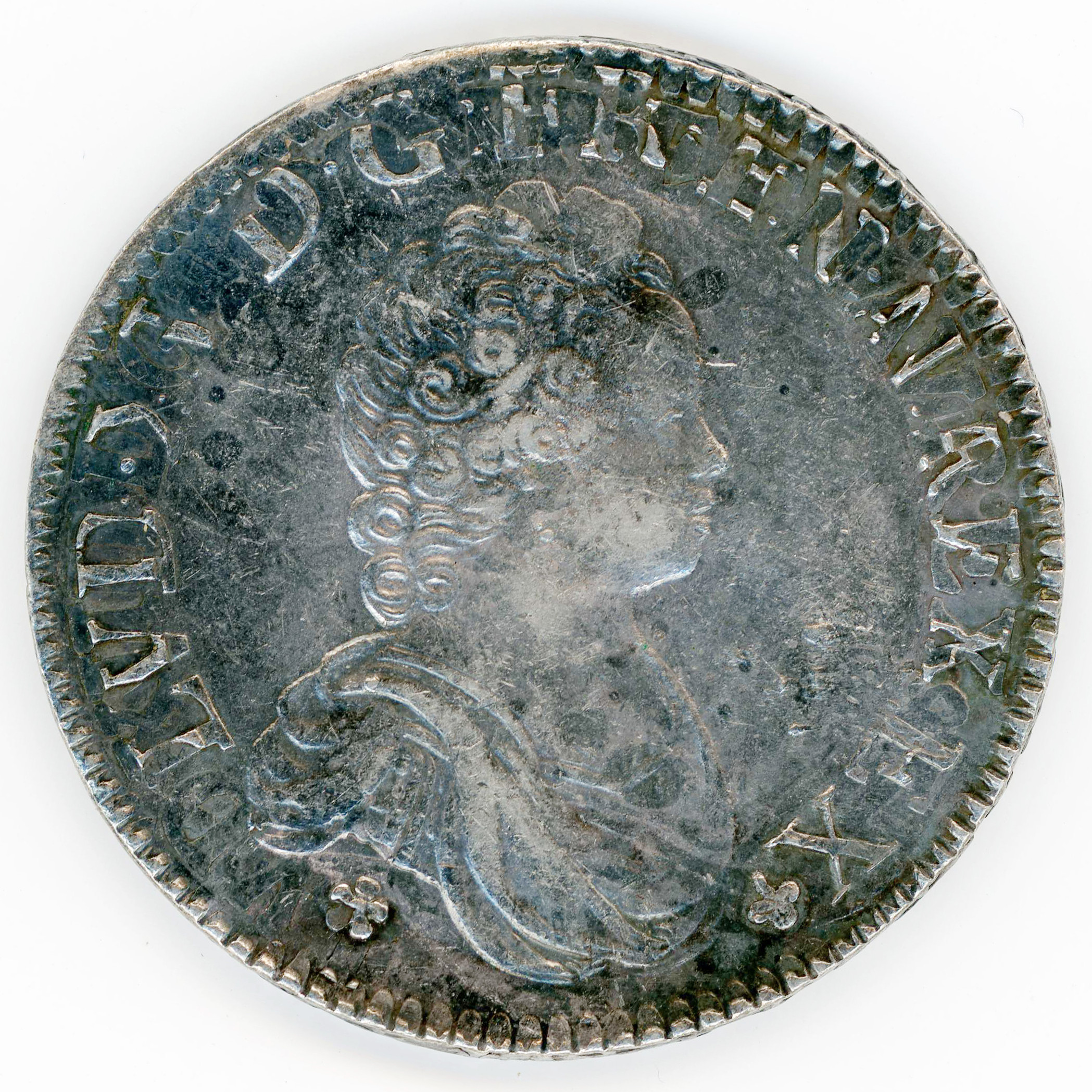 Louis XV - Ecu Vertugadin -1716 Rf avers