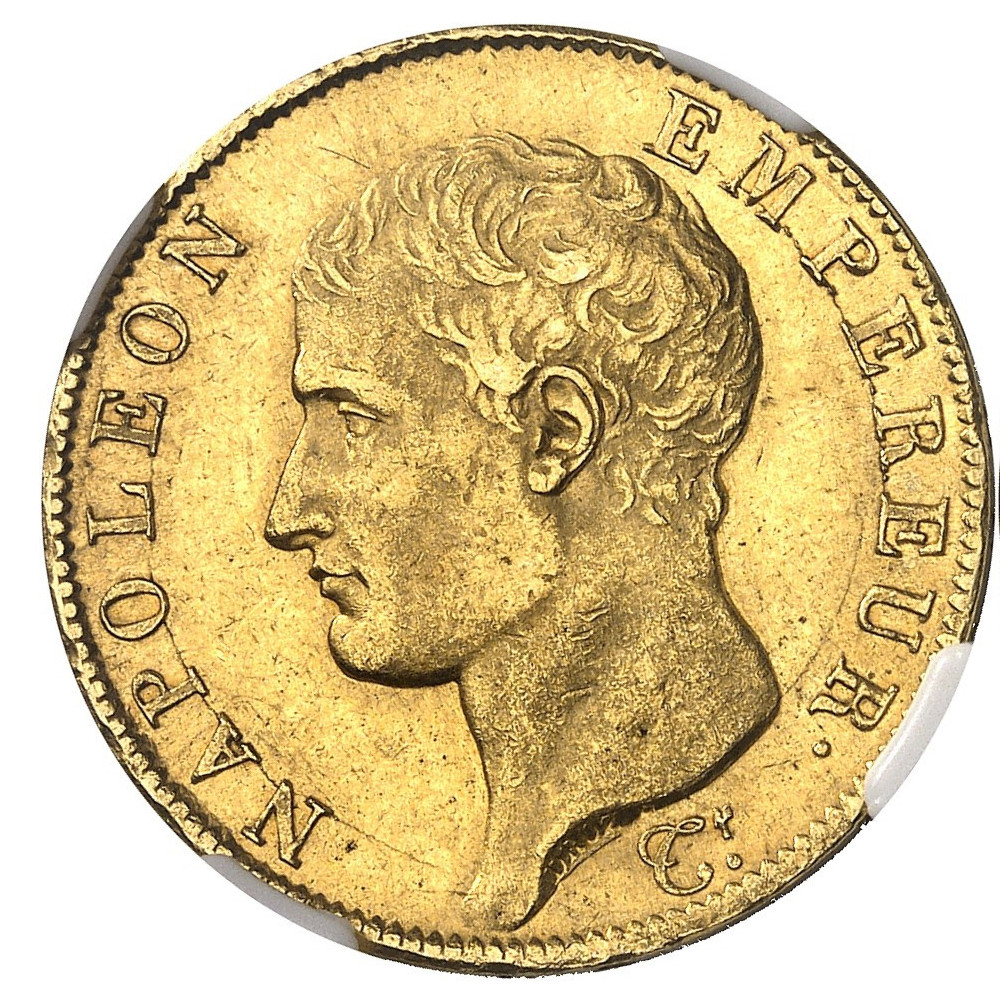 Napoléon Ier tête nue - 40 Francs - 1806 A avers