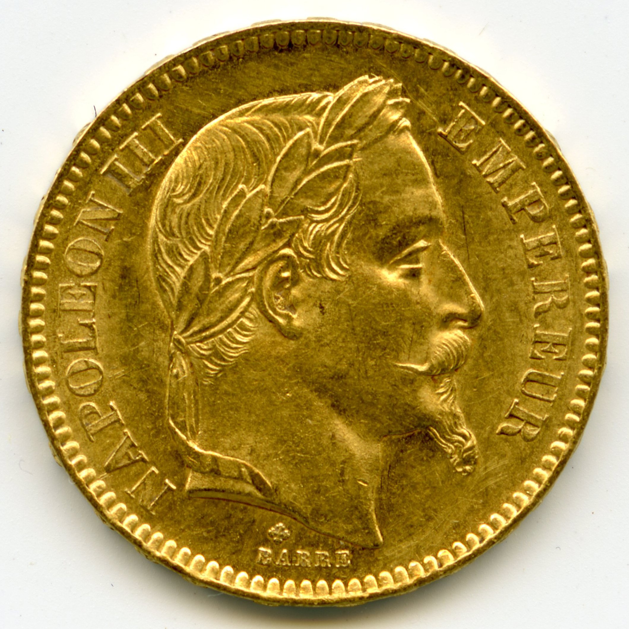 Napoléon III - 20 Francs - 1866 BB avers