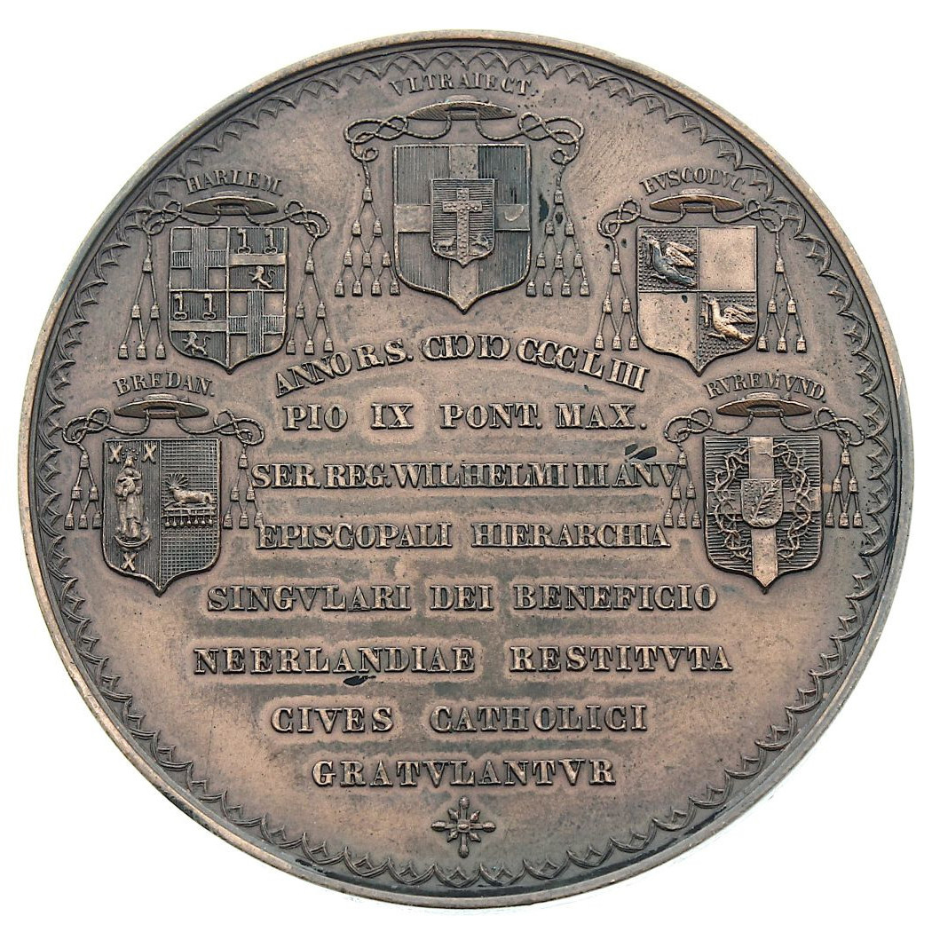 Médaille - Vatican - Pie IX - 1853 revers