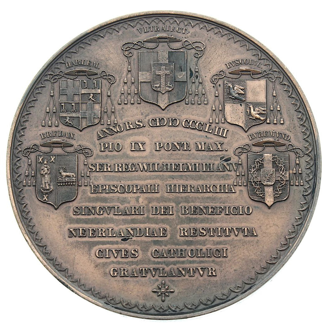 Médaille - Vatican - Pie IX - 1853 revers Médaille - Vatican - Pie IX - 1853 revers