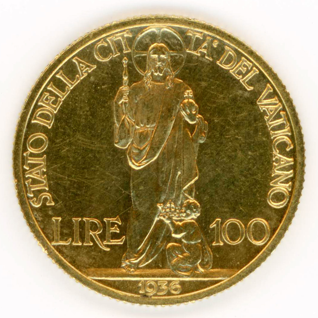 Vatican - Pie XI - 100 Lire - 1936 revers