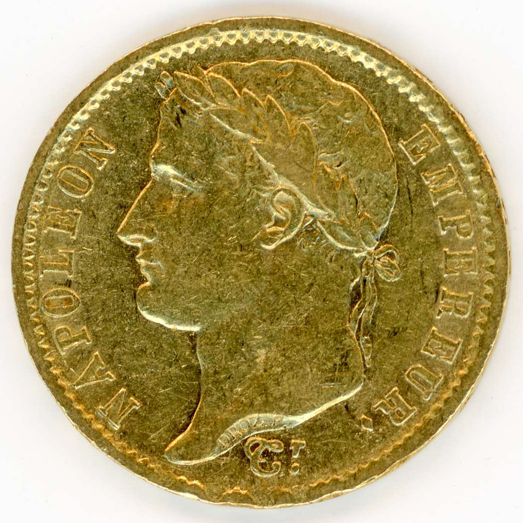 Napoléon Ier - 20 Francs - 1808 A avers Napoléon Ier - 20 Francs - 1808 A avers