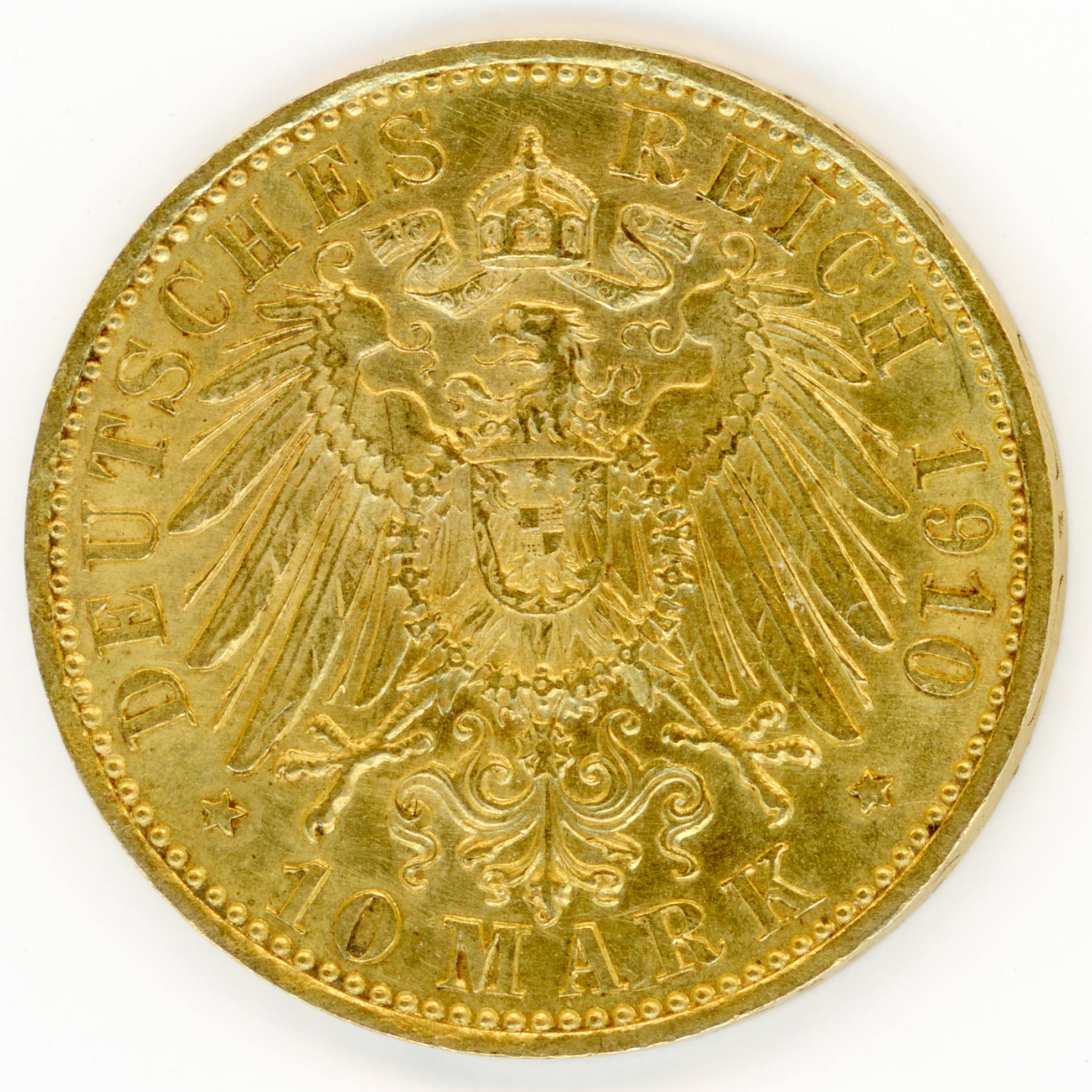 Allemagne - 10 Mark - 1910 A revers