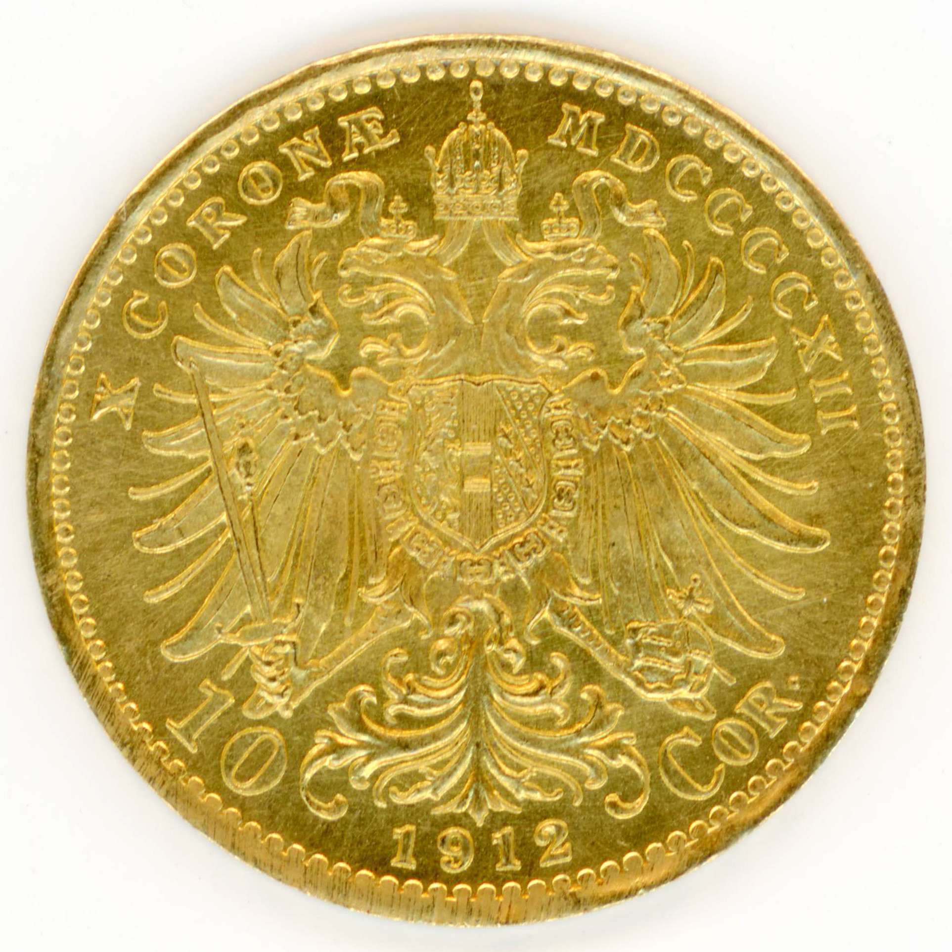 Autriche - 10 Couronnes - 1912 revers Autriche - 10 Couronnes - 1912 revers