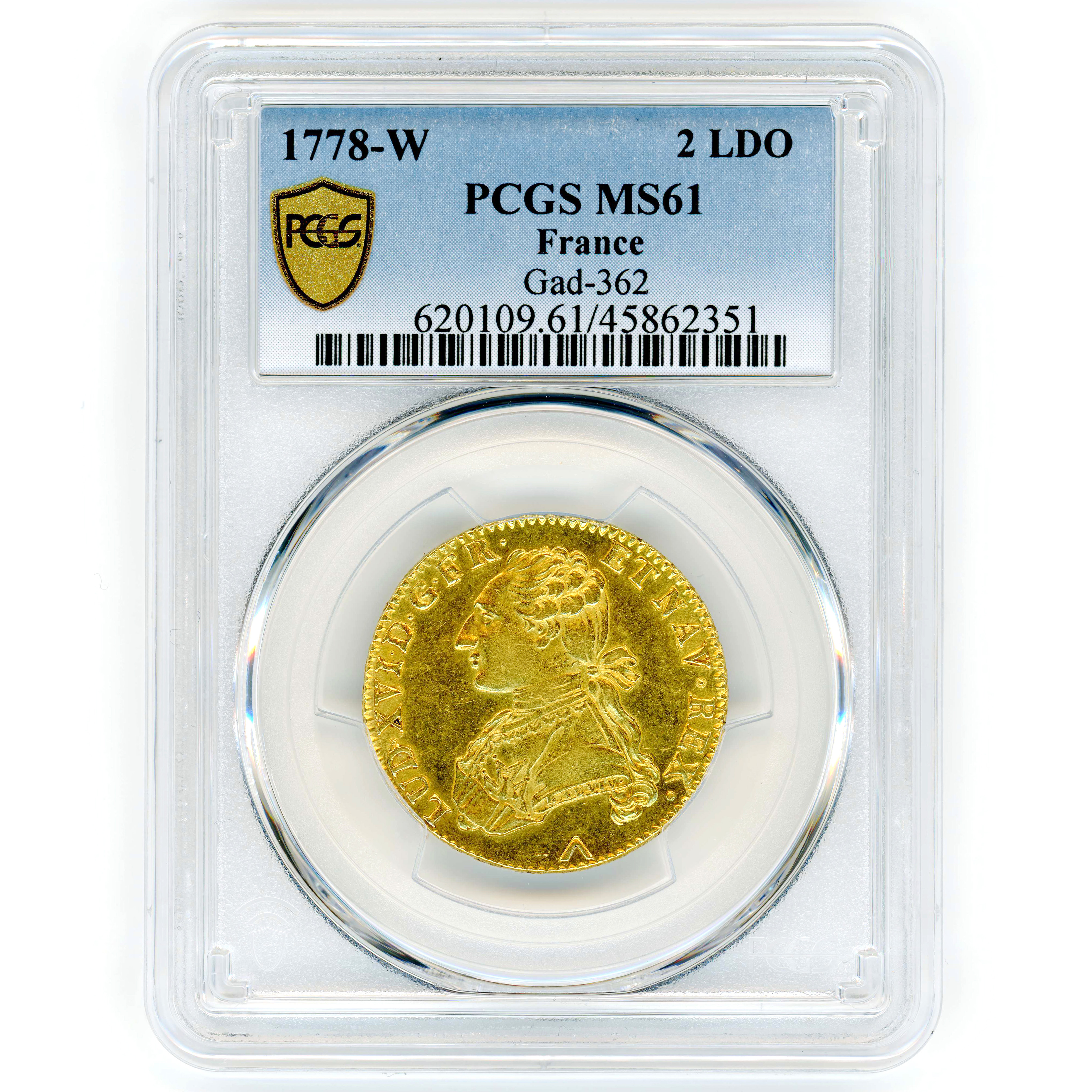 Louis XVI - Double louis d'or buste habillé - 1778 avers