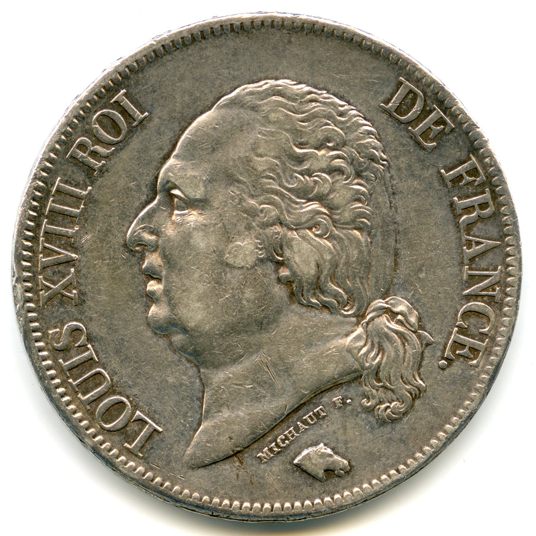 Louis XVIII - 5 Francs - 1823 A avers