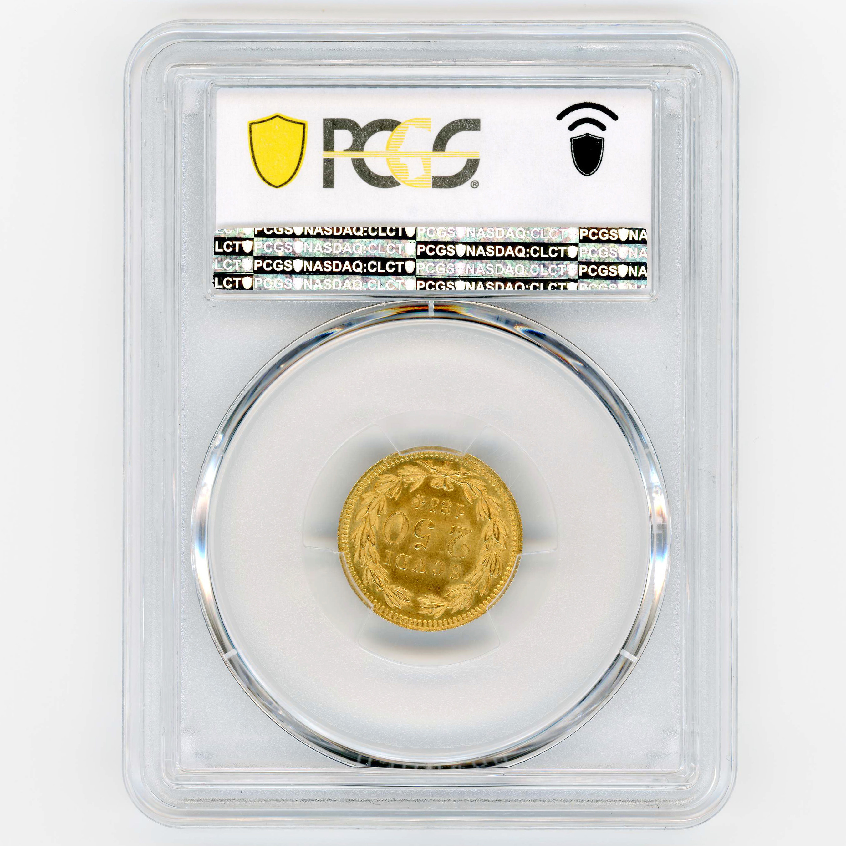 Italie - Vatican - 2.5 Scudi - 1854 R revers Italie - Vatican - 2.5 Scudi - 1854 R revers