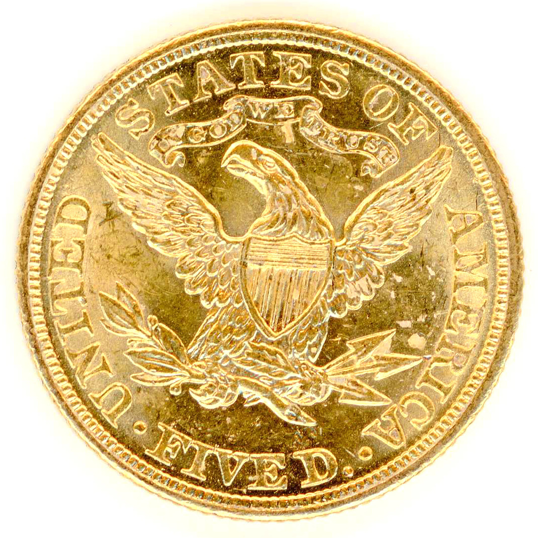USA - 5 Dollars - 1907 revers USA - 5 Dollars - 1907 revers