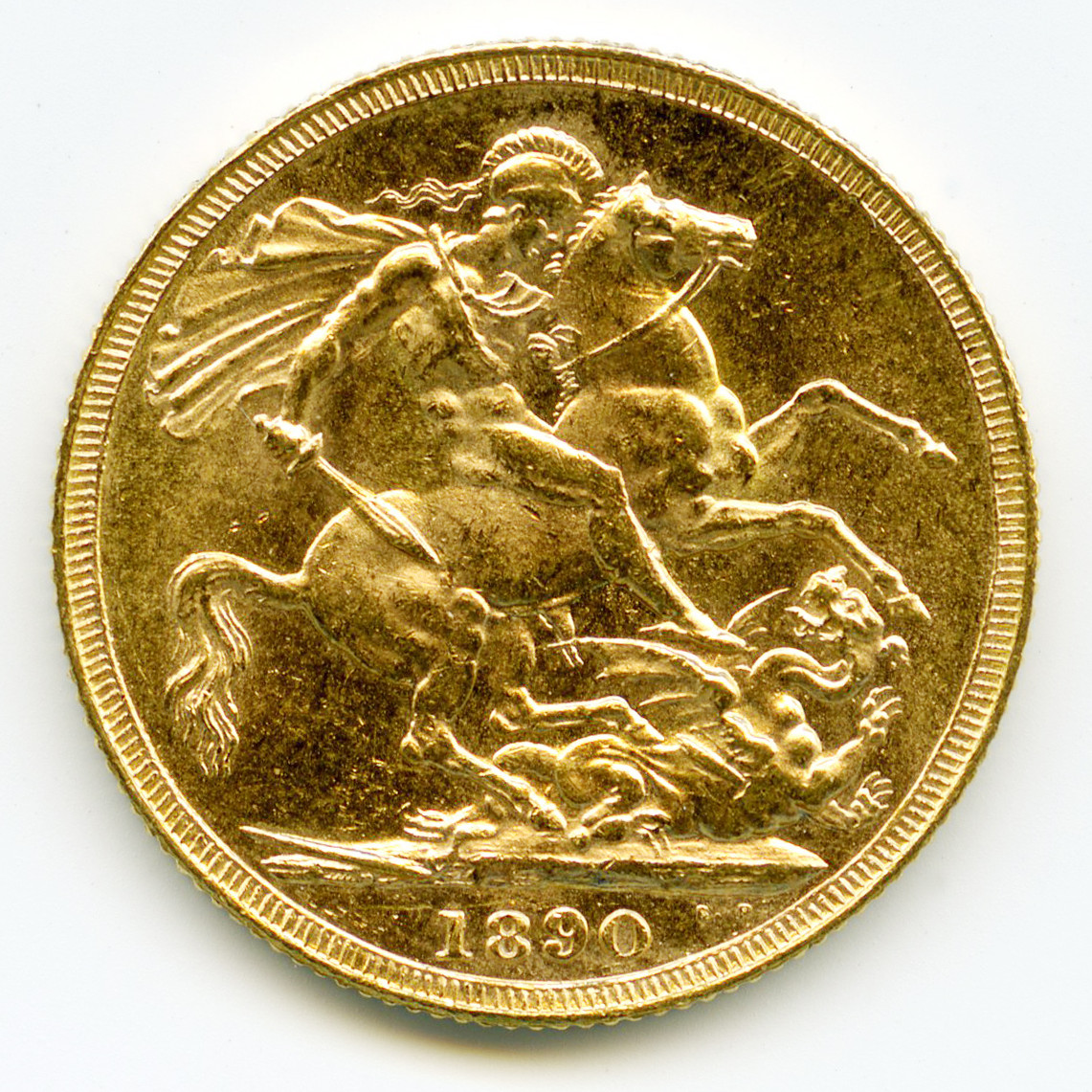 Grande Bretagne - 1 Souverain - 1890 revers Grande Bretagne - 1 Souverain - 1890 revers