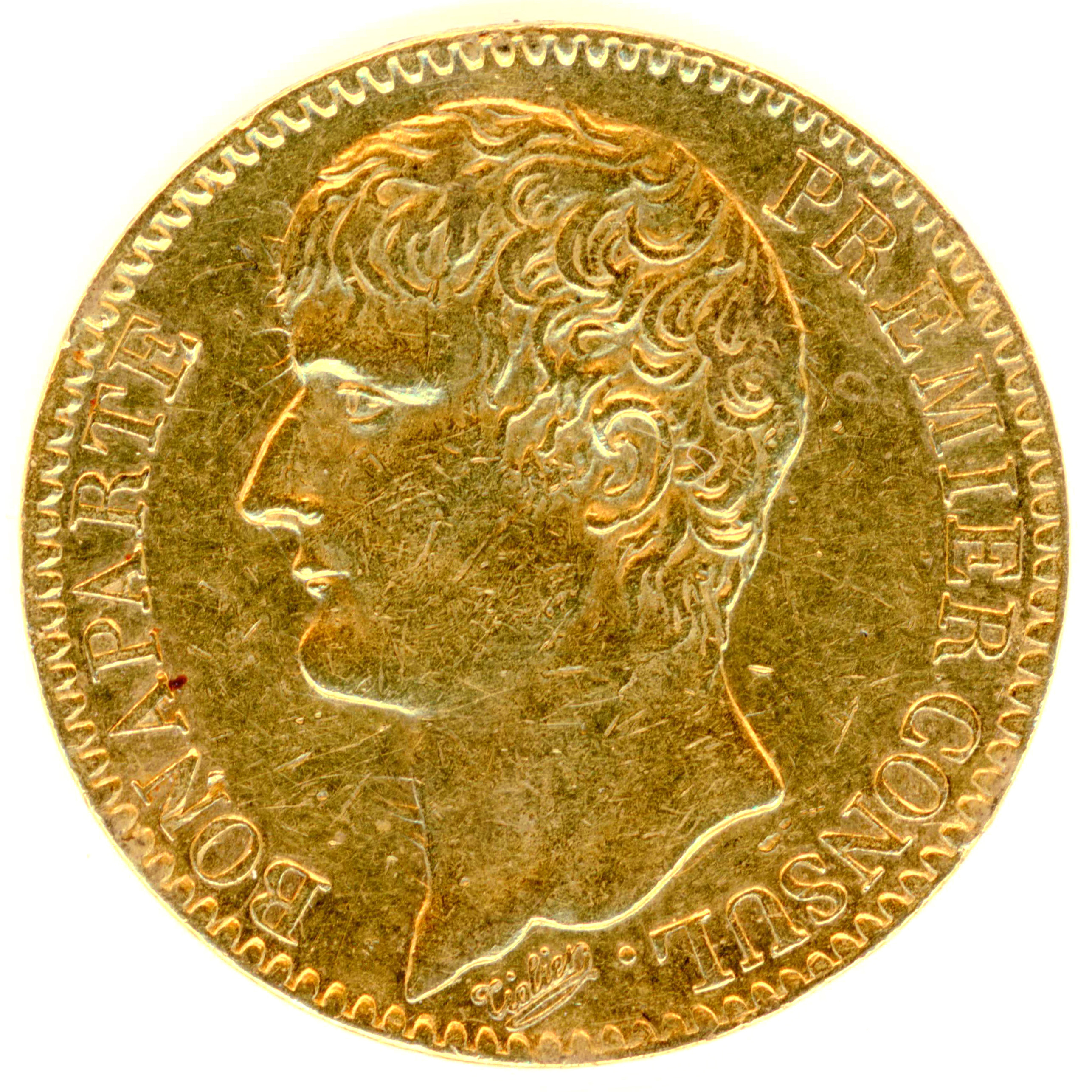 Bonaparte - 40 Francs - l'An XI A avers