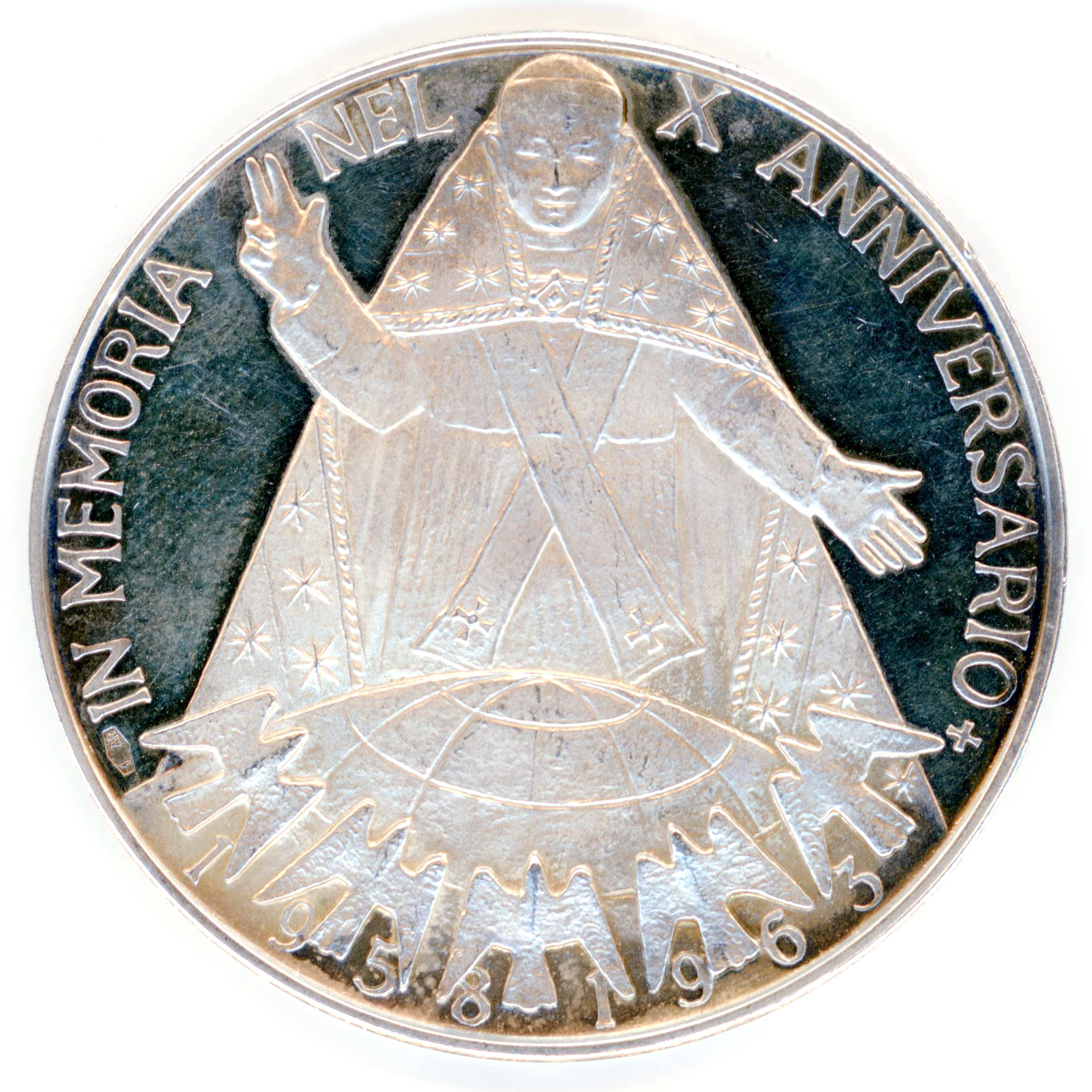 Jean XXIII - Médaille commémorative - 1973 revers Jean XXIII - Médaille commémorative - 1973 revers