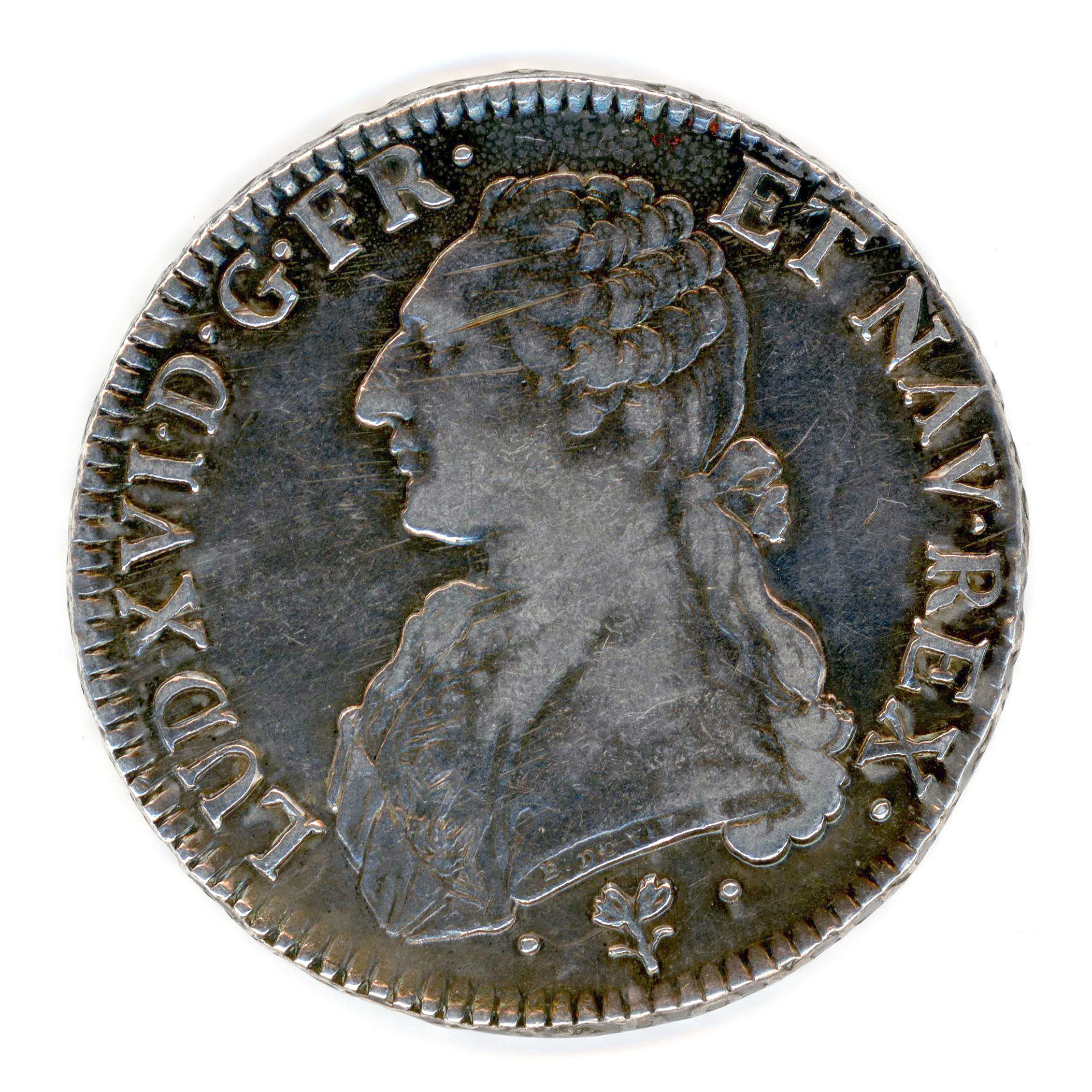 Louis XVI - Ecu aux branches d'olivier - 1787 L avers Louis XVI - Ecu aux branches d'olivier - 1787 L avers