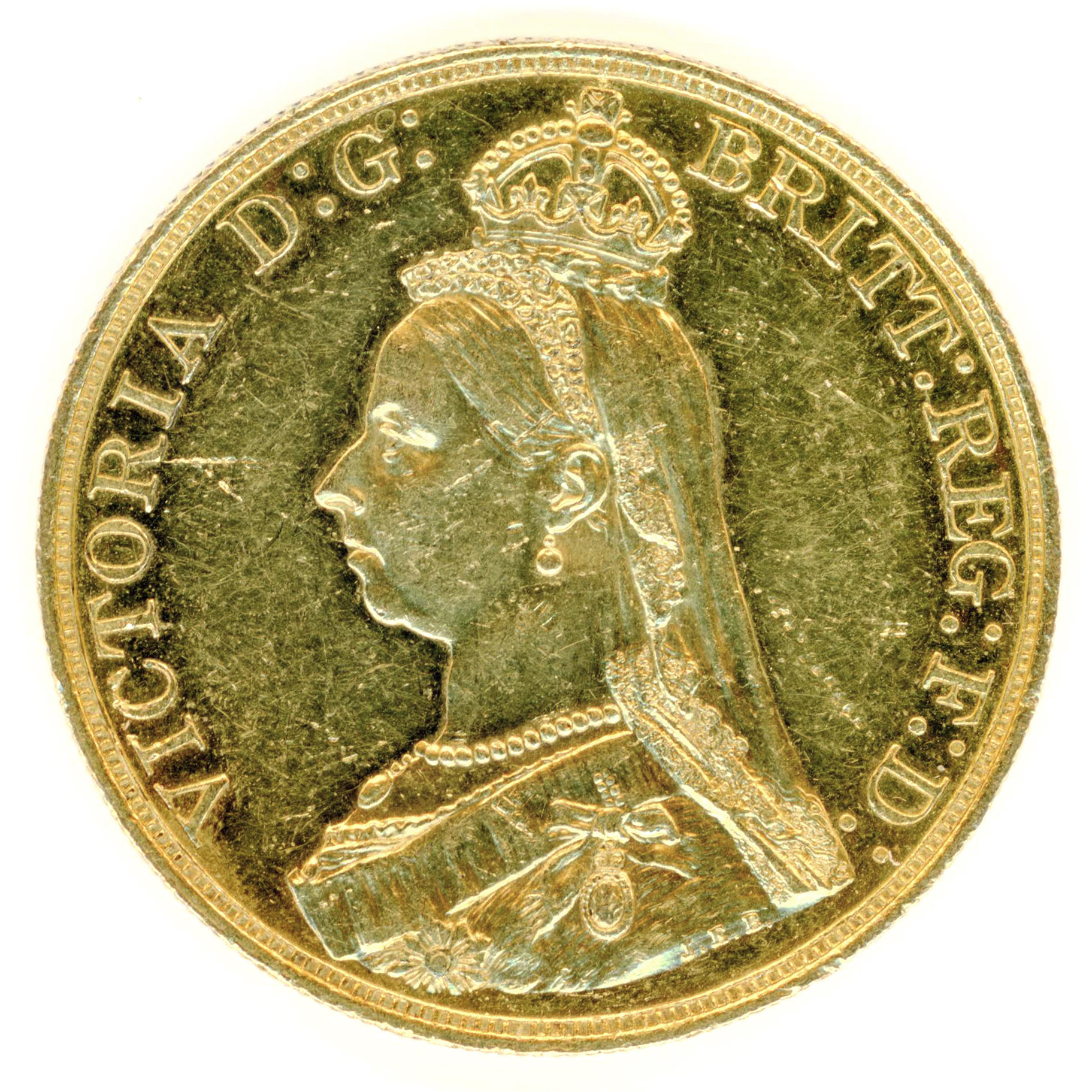 Grande-Bretagne - 5 Livres - 1887 avers Grande-Bretagne - 5 Livres - 1887 avers