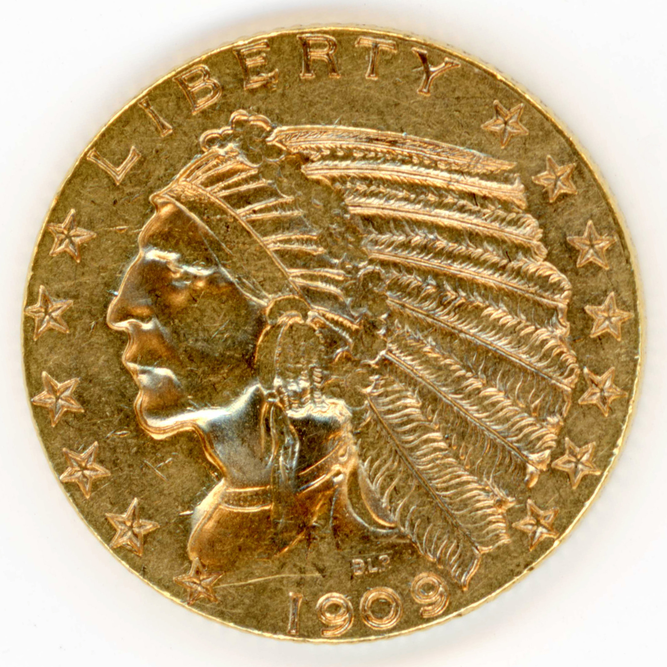 USA - 5 Dollars - 1909 D avers