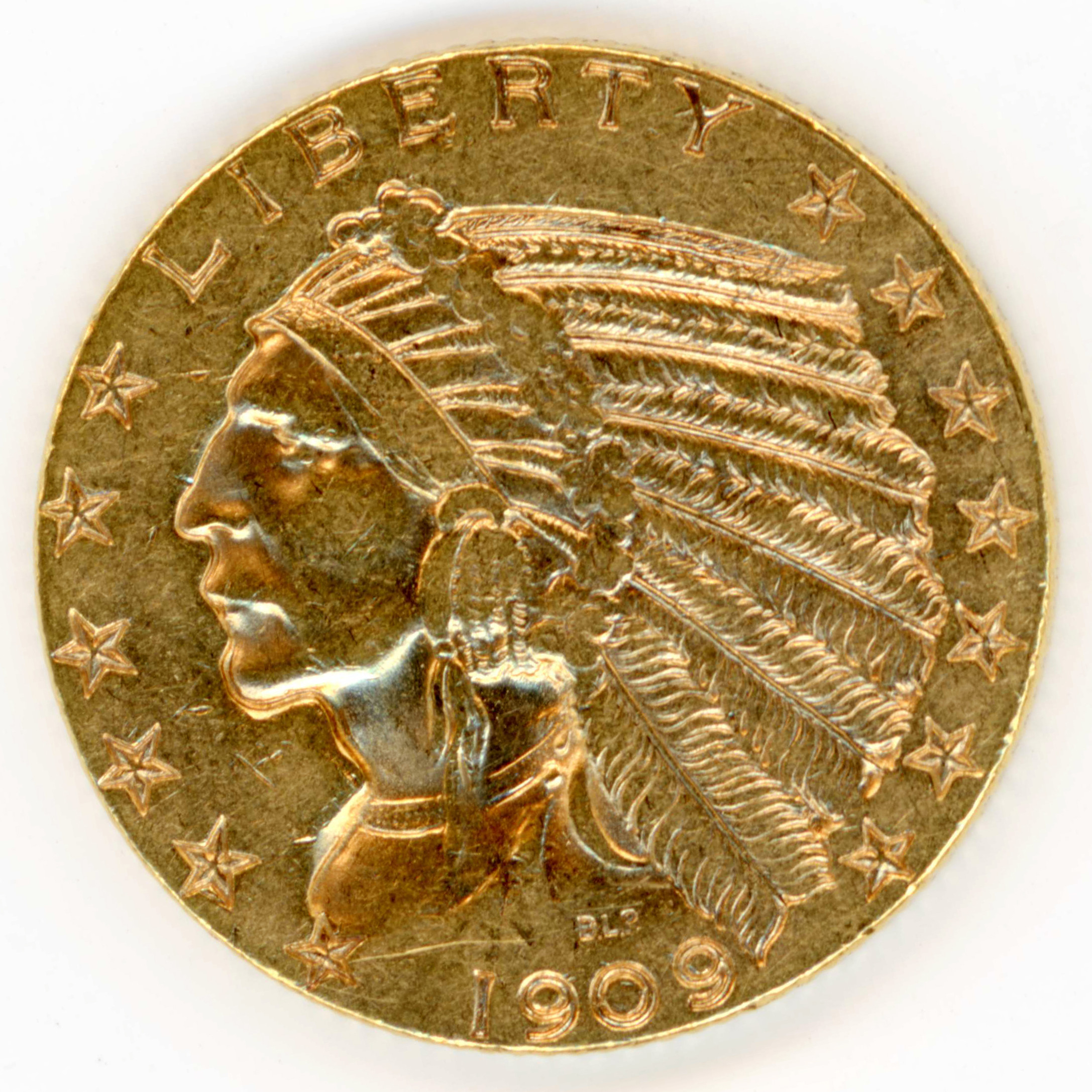 USA - 5 Dollars - 1909 D avers USA - 5 Dollars - 1909 D avers