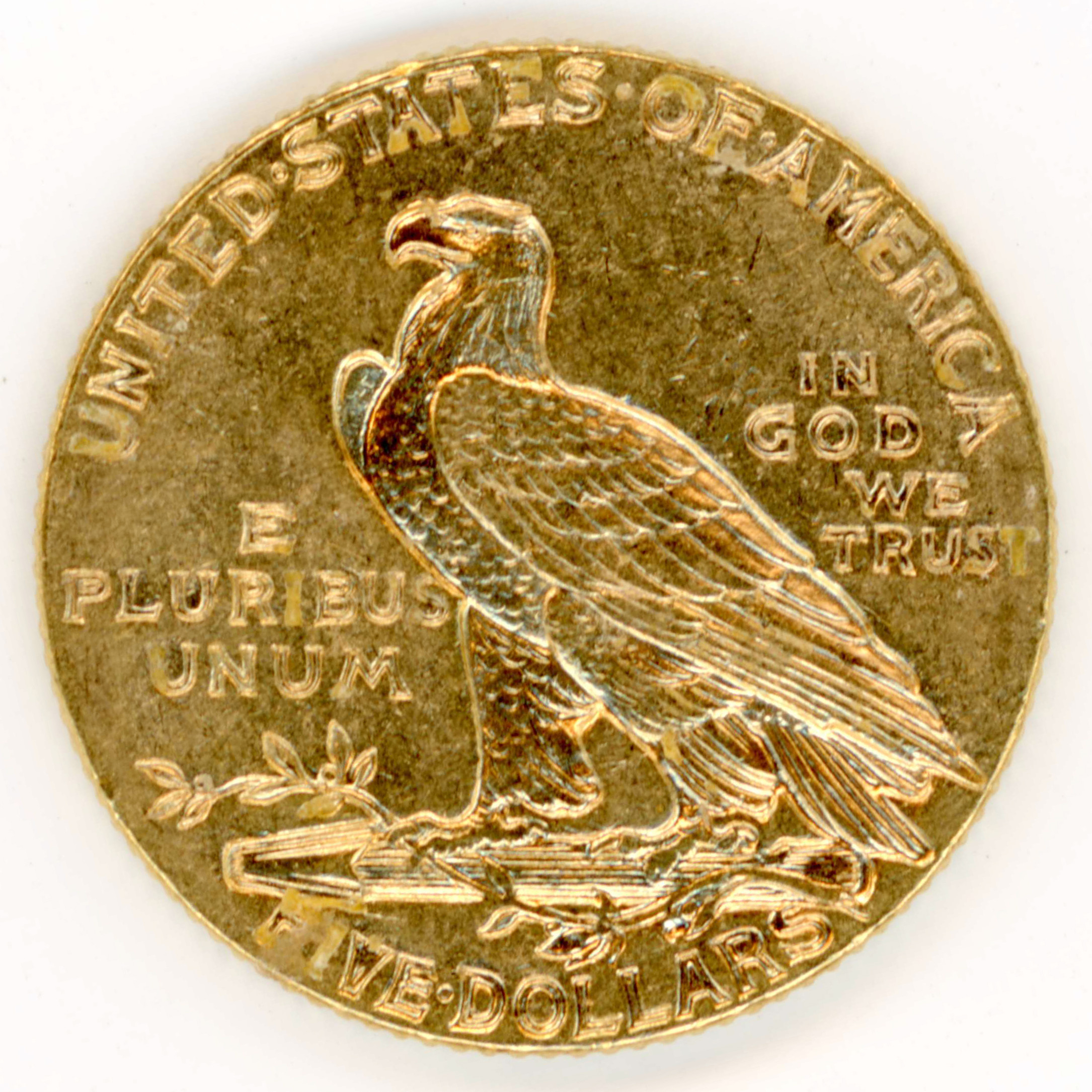 USA - 5 Dollars -1910 revers USA - 5 Dollars -1910 revers