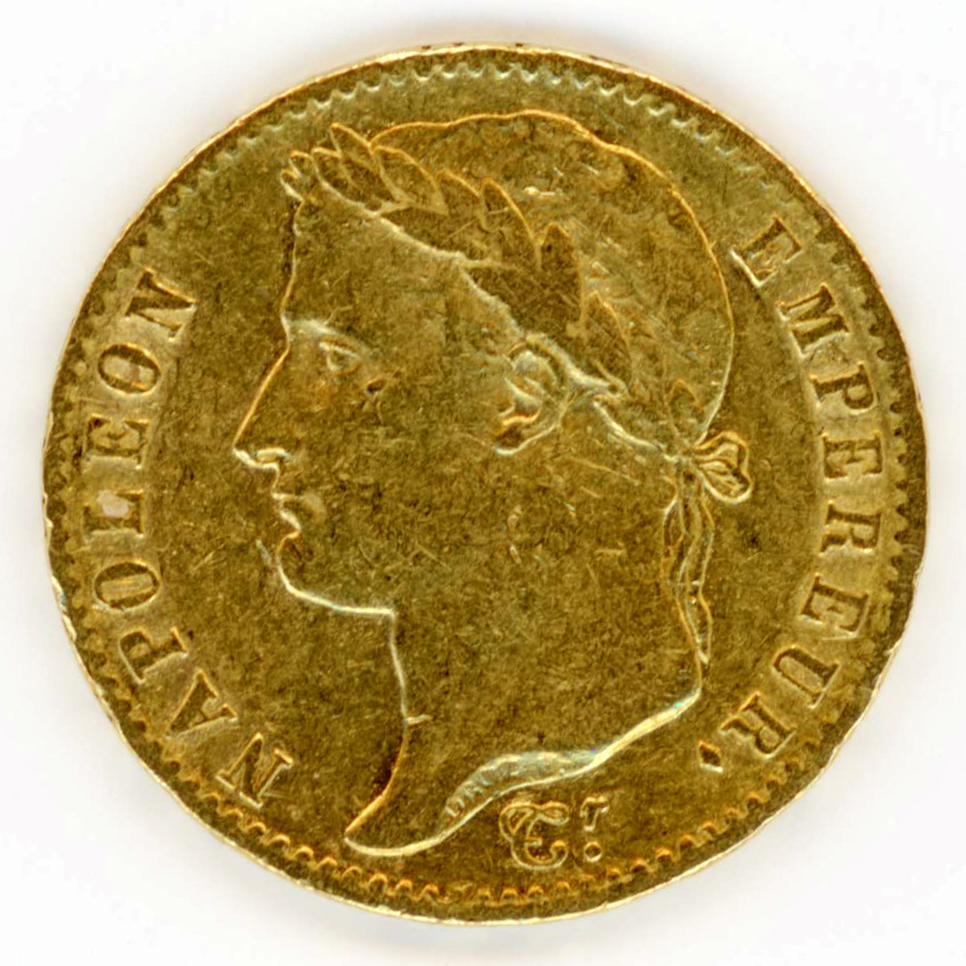 Napoléon Ier - 20 Francs 1815 A avers Napoléon Ier - 20 Francs 1815 A avers