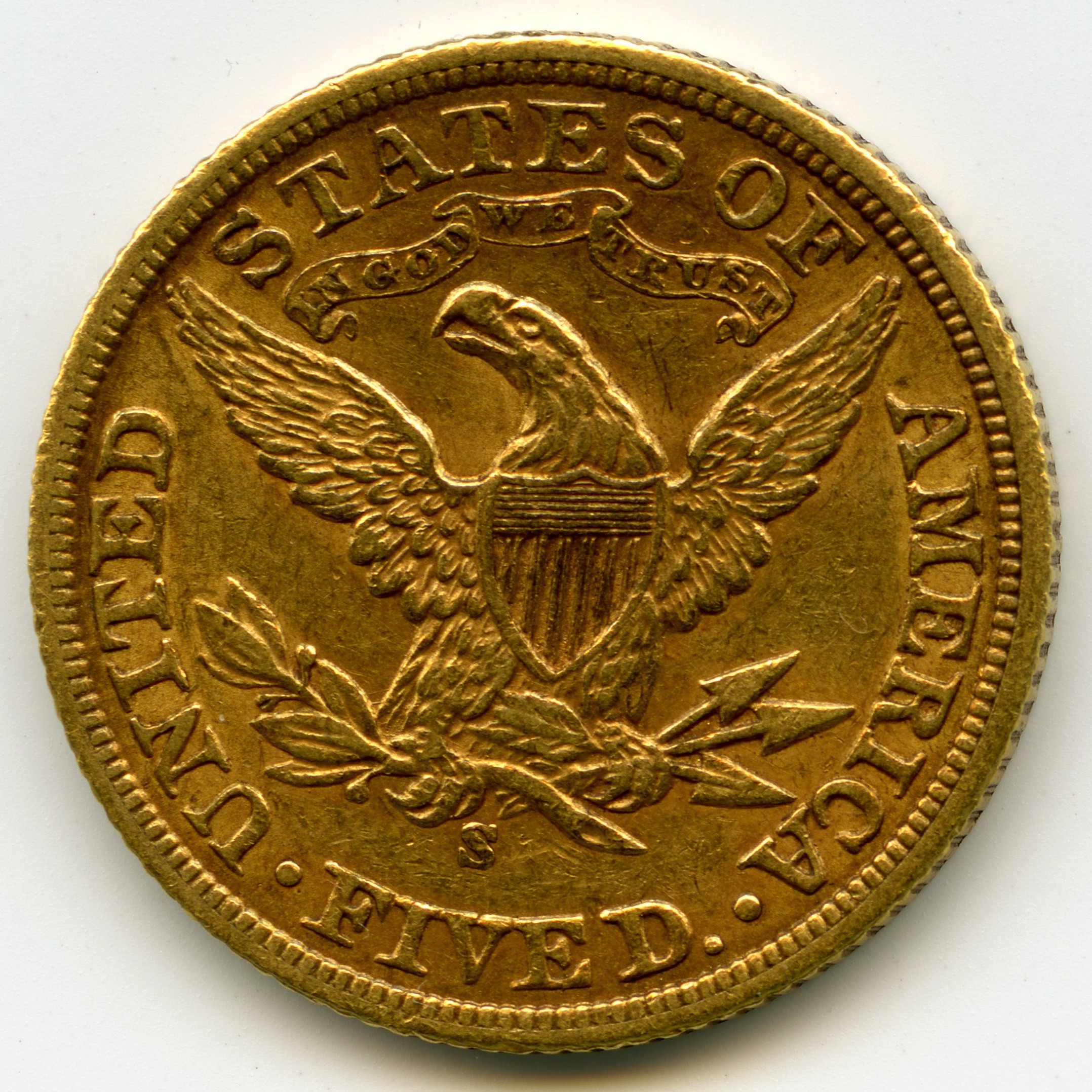 USA - 5 Dollars - 1901 S revers