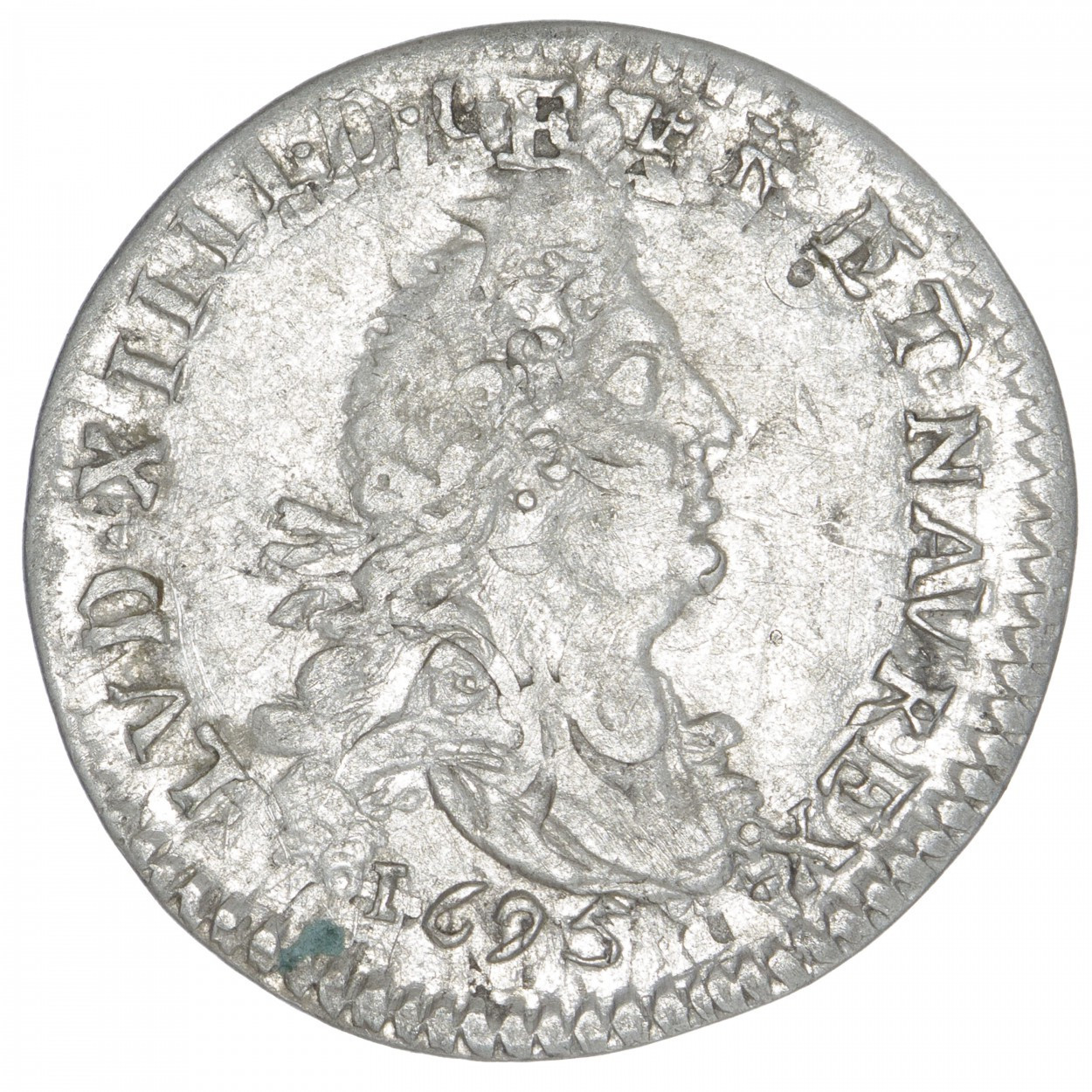 Louis XIV - Quadruple sol aux deux L - 1695 - AA avers Louis XIV - Quadruple sol aux deux L - 1695 - AA avers