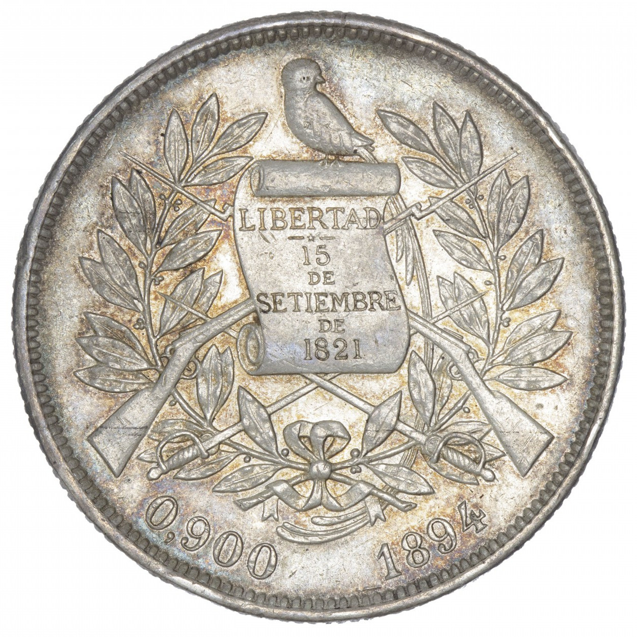 Guatemala - Un peso - 1894 revers