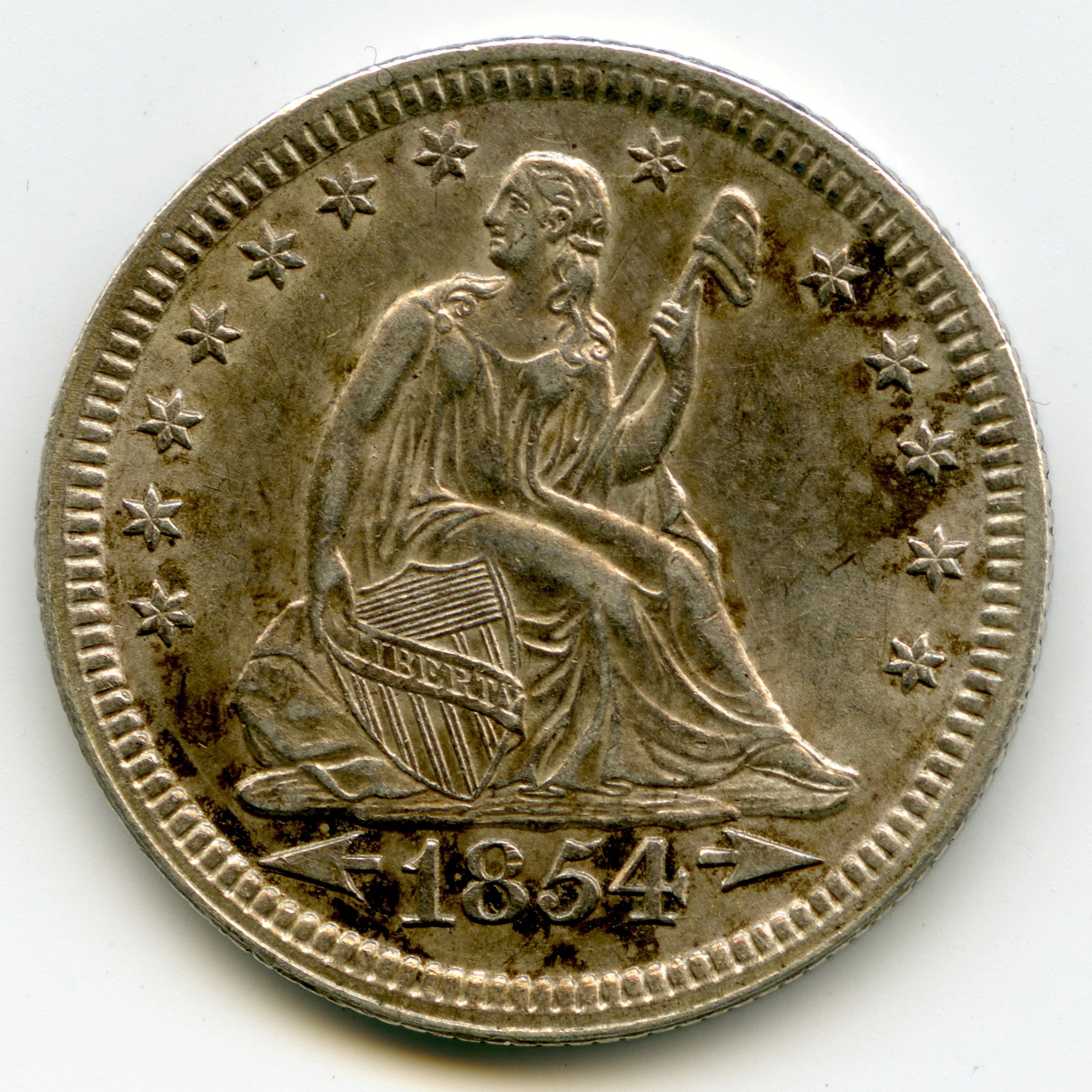USA - Quarter Dollars - 1854 avers