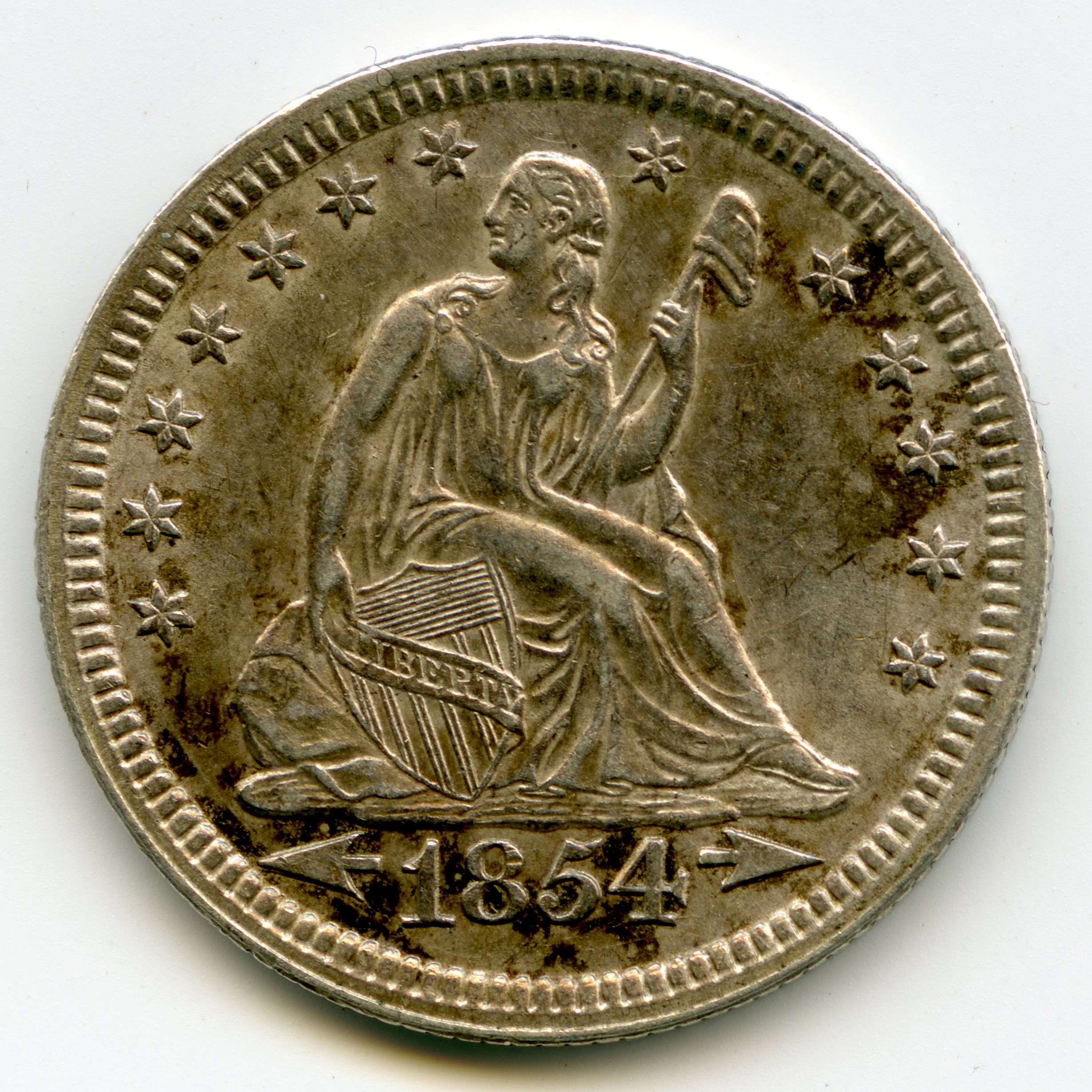 USA - Quarter Dollars - 1854 avers USA - Quarter Dollars - 1854 avers