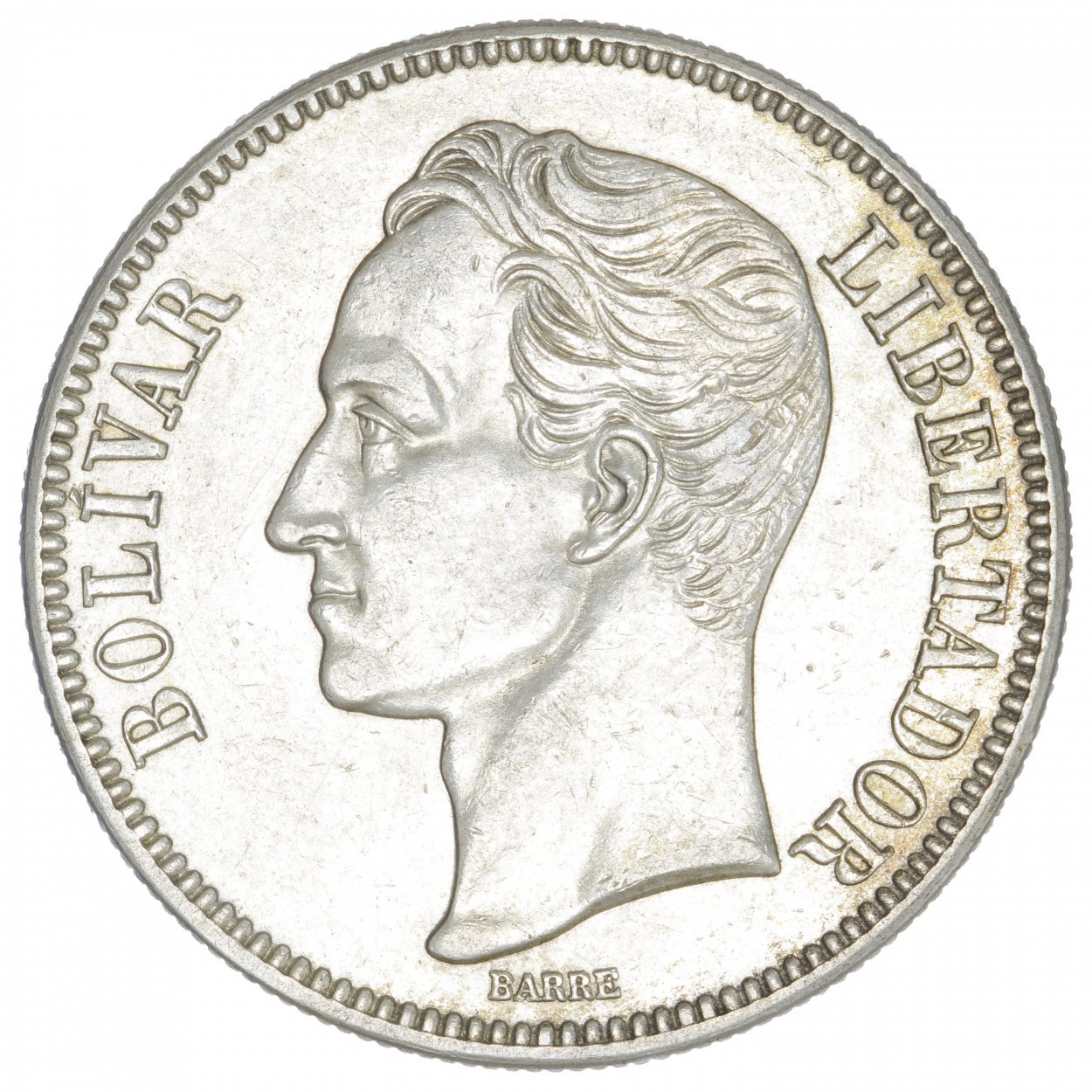 Venezuela - 5 Bolivares - 1936 - Philadelphie avers Venezuela - 5 Bolivares - 1936 - Philadelphie avers