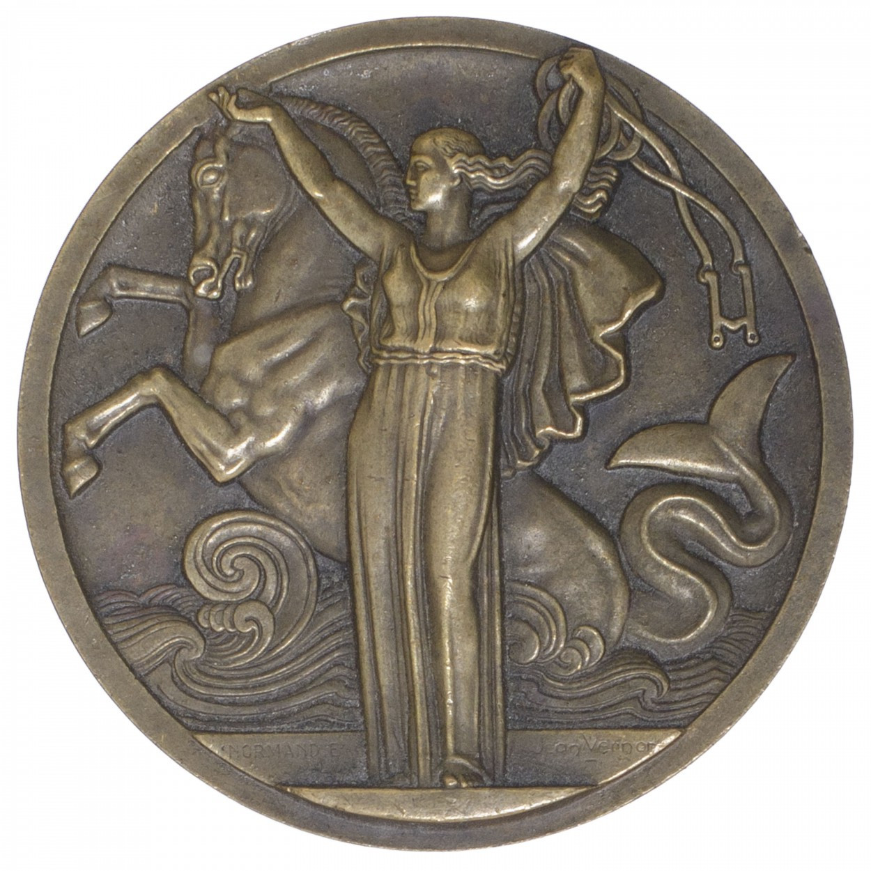 Le Normandie - Médaille en bronze - 1935 avers