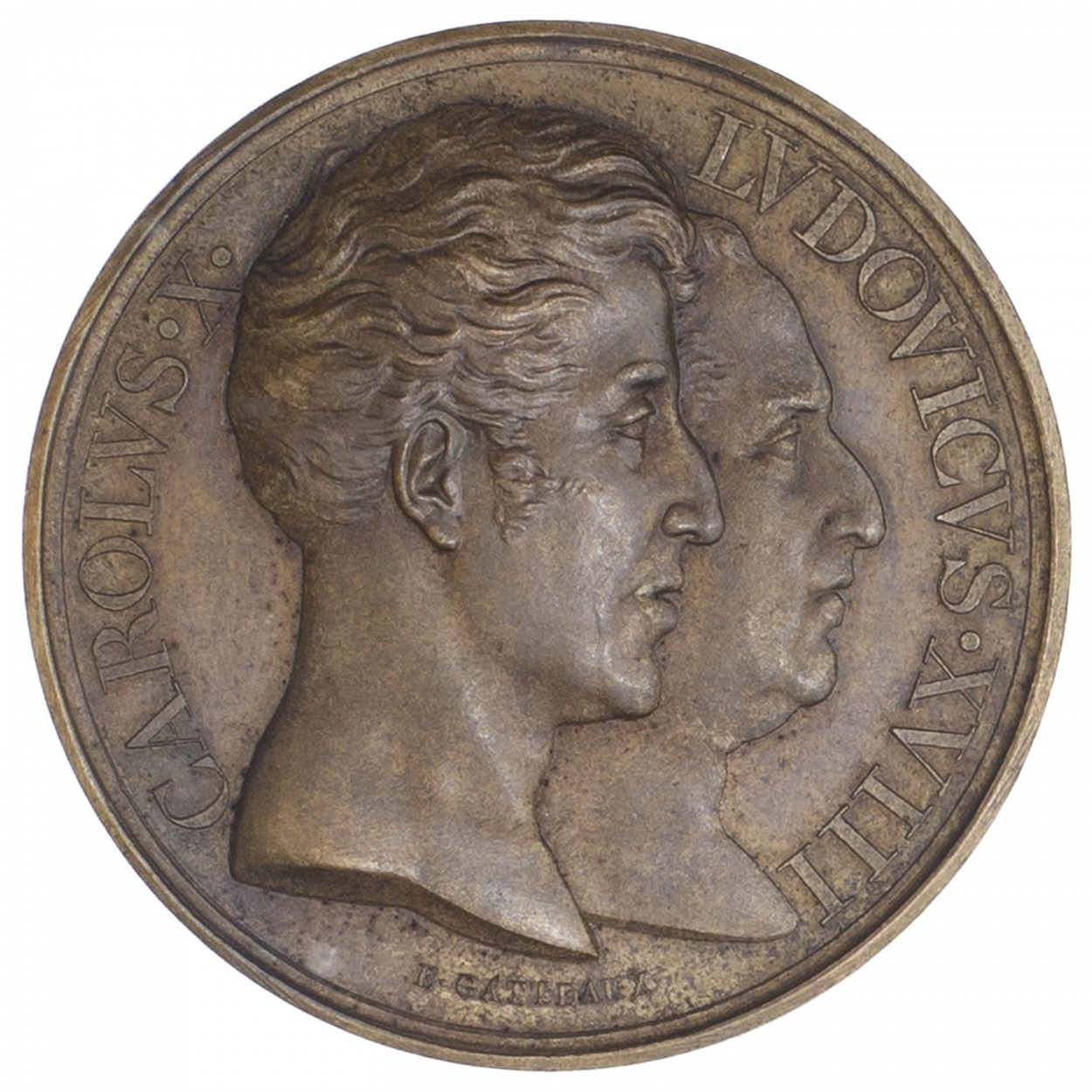 Charles X - Médaille en bronze - 1829 avers
