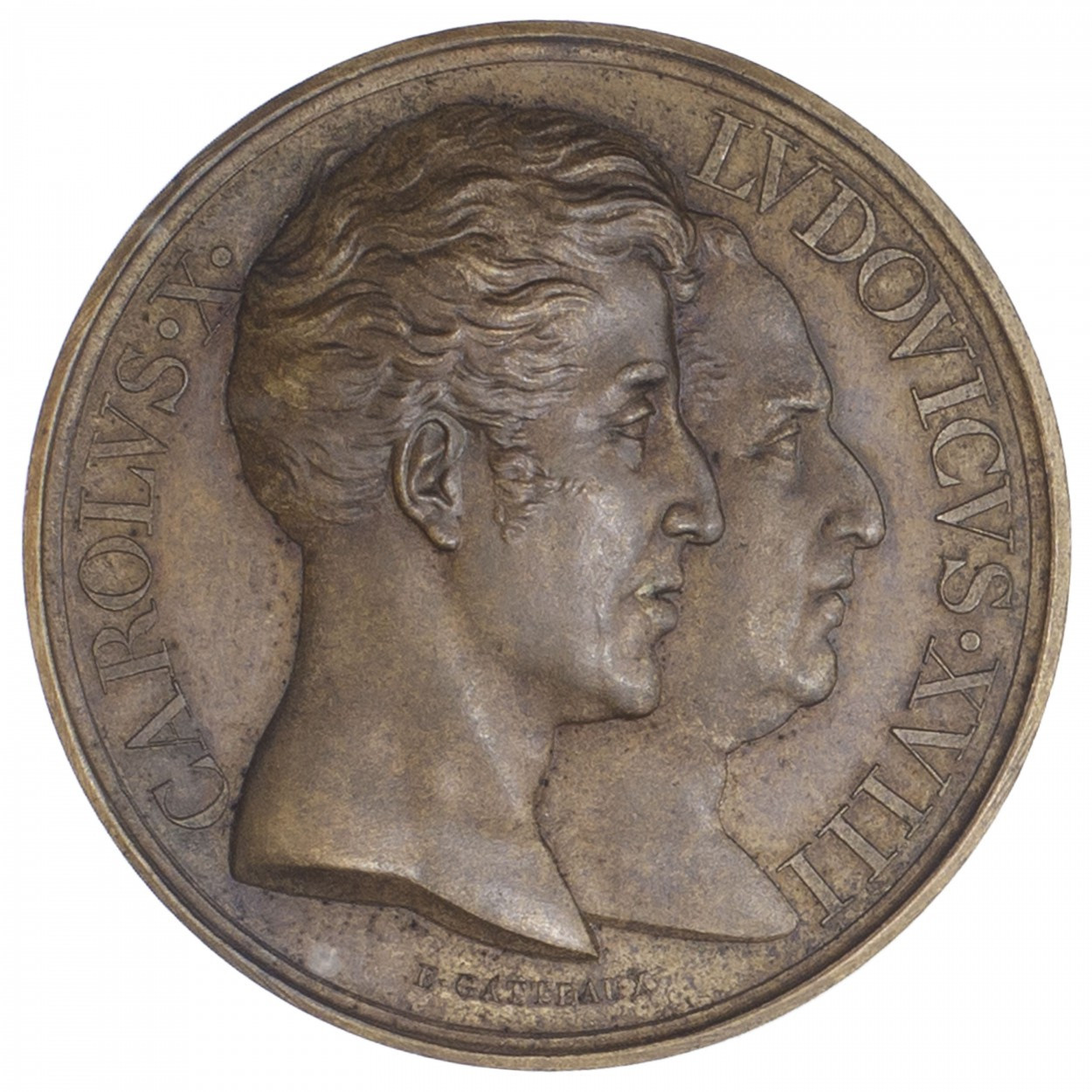 Charles X - Médaille en bronze - 1829 avers Charles X - Médaille en bronze - 1829 avers