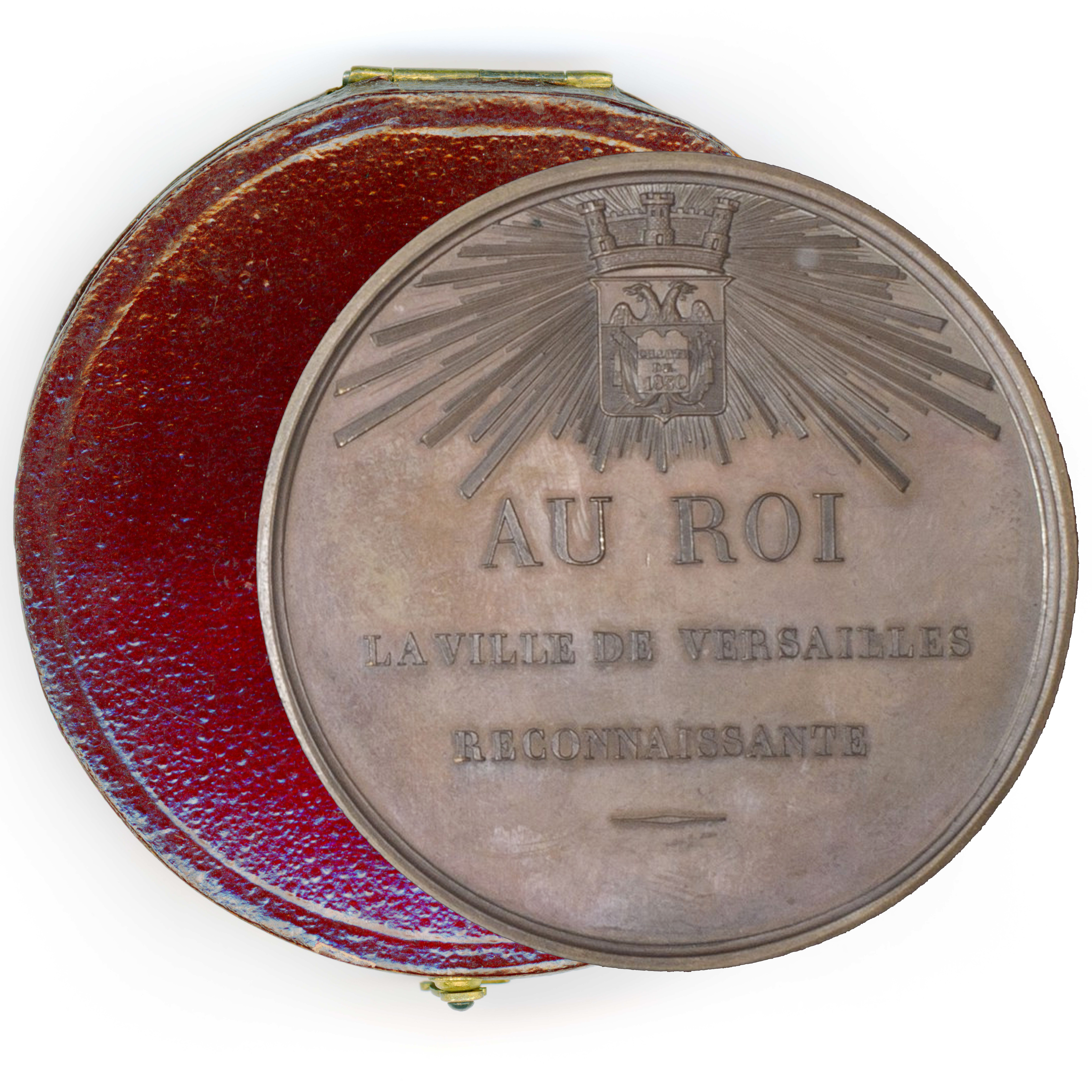 Ville de Versailles - Médaille en cuivre - 1837 revers