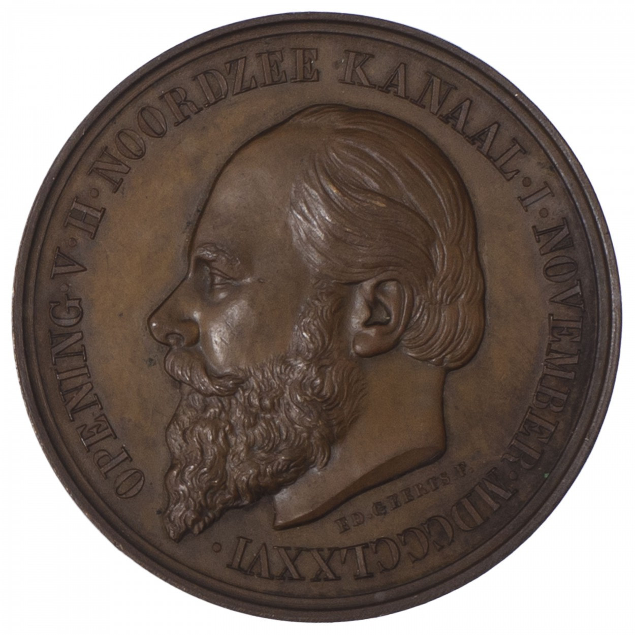 Pays Bas - Guillaume III - Médaille en cuivre avers Pays Bas - Guillaume III - Médaille en cuivre avers