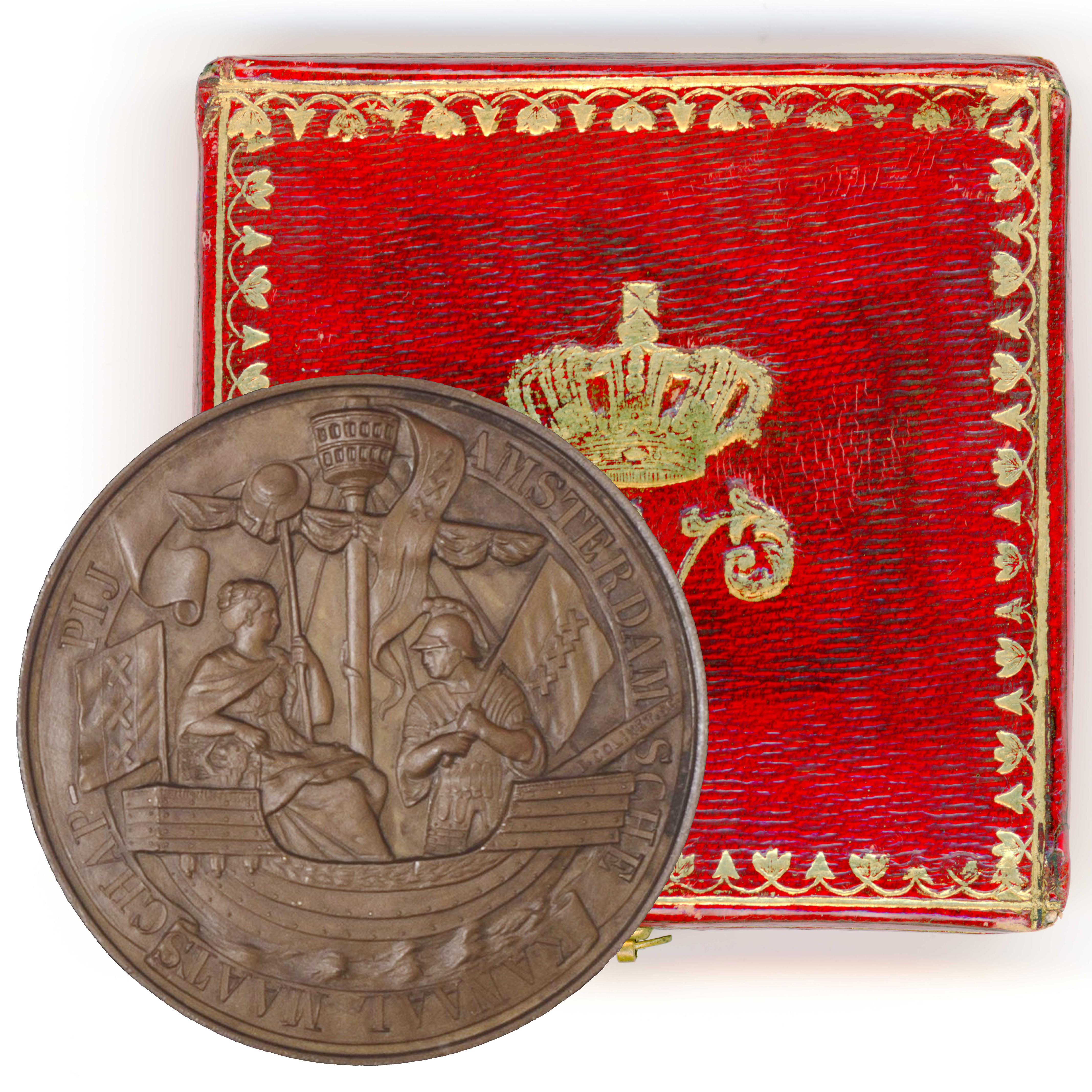 Pays Bas - Guillaume III - Médaille en cuivre revers Pays Bas - Guillaume III - Médaille en cuivre revers