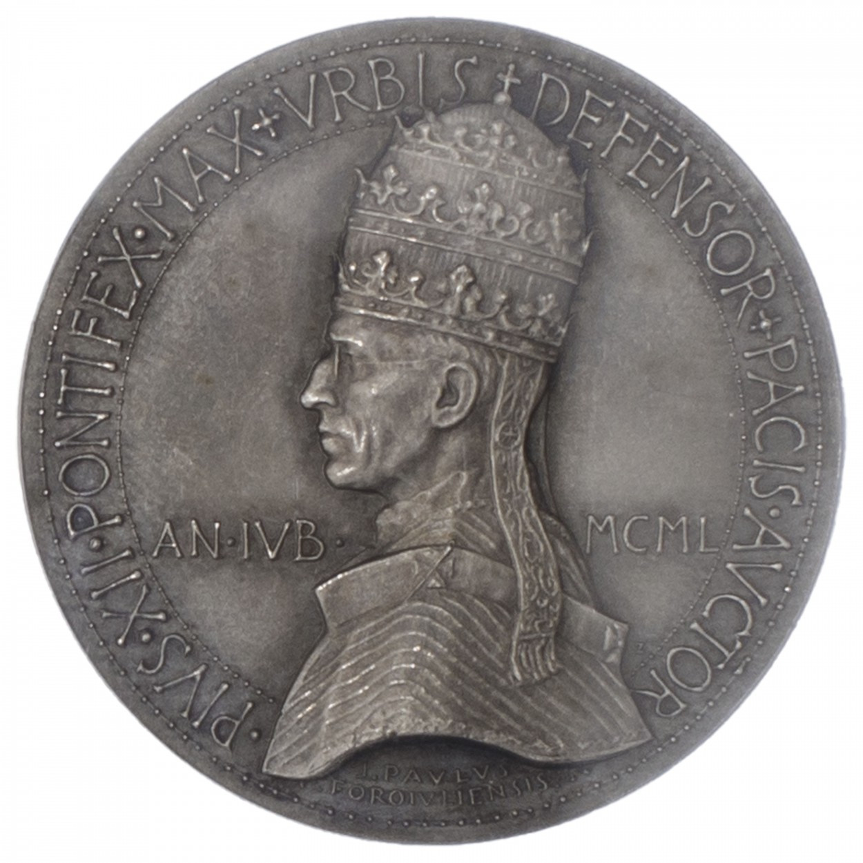 Vatican - Pie XII - Médaille en argent - 1950 avers