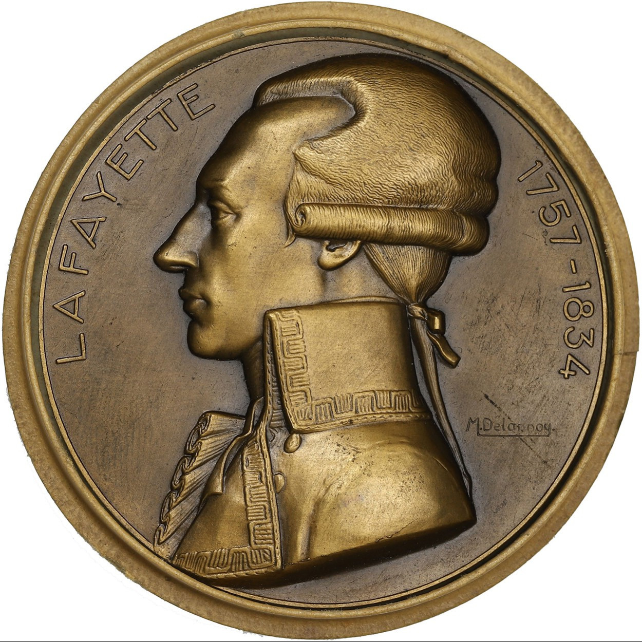 Médaille bronze - Paquebot Lafayette - 1930 avers Médaille bronze - Paquebot Lafayette - 1930 avers