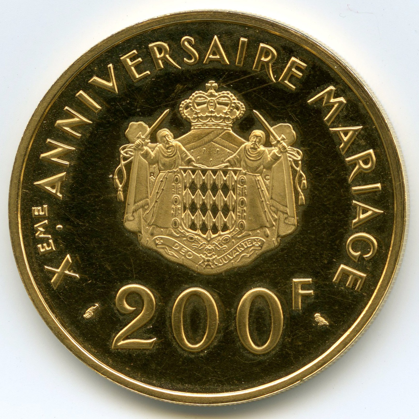 Monaco - 200 Francs - 1966 revers Monaco - 200 Francs - 1966 revers