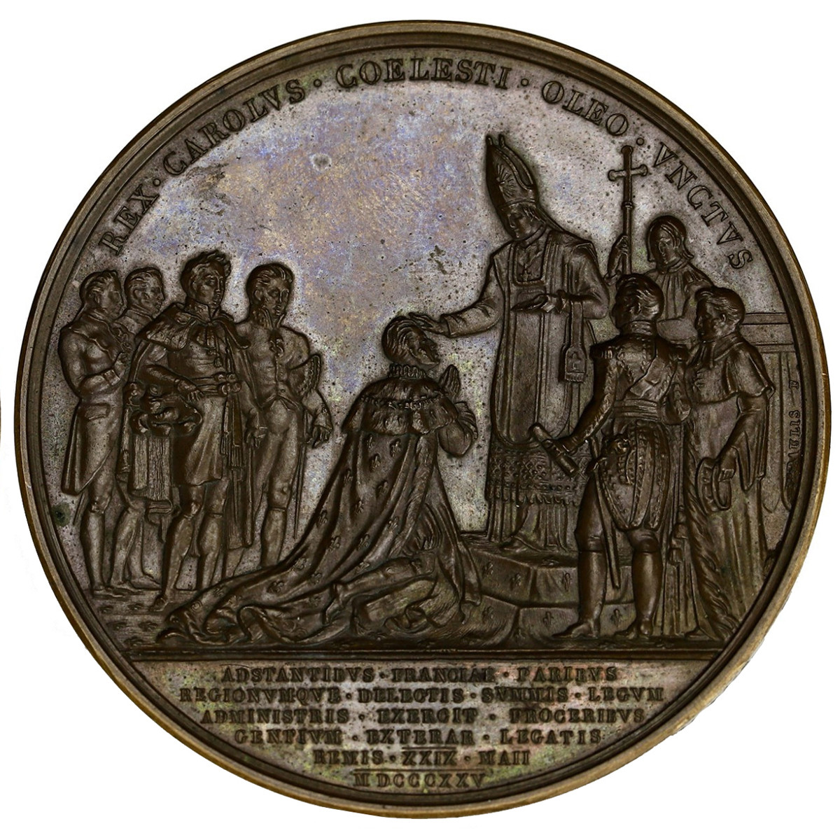 Charles X - Médaille - 1825 revers Charles X - Médaille - 1825 revers